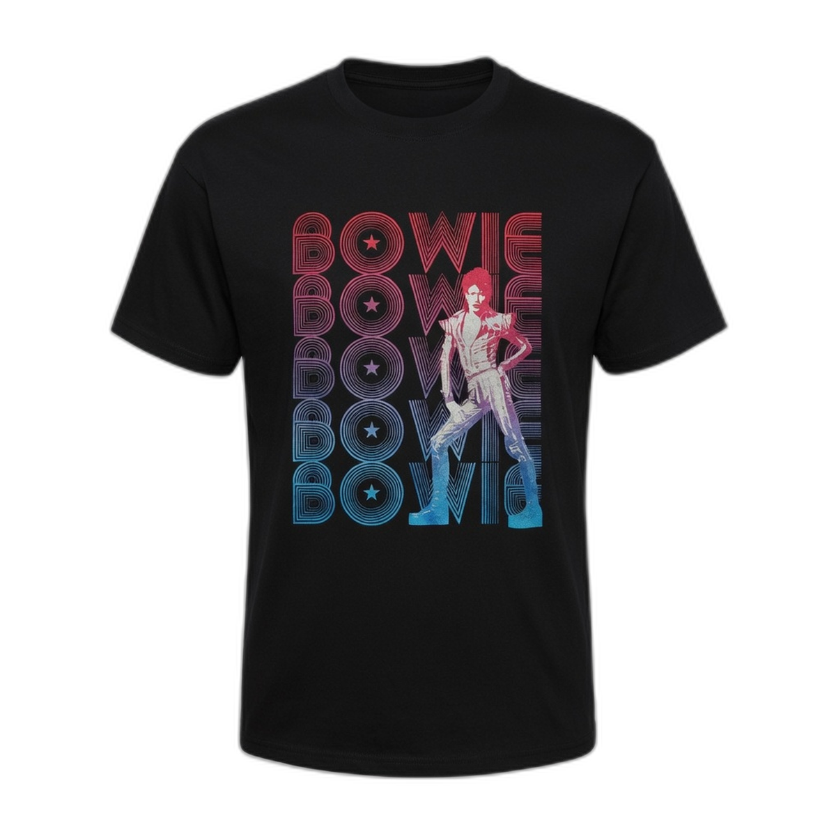 David Bowie Sukita 1973 Era T-Shirt – Black