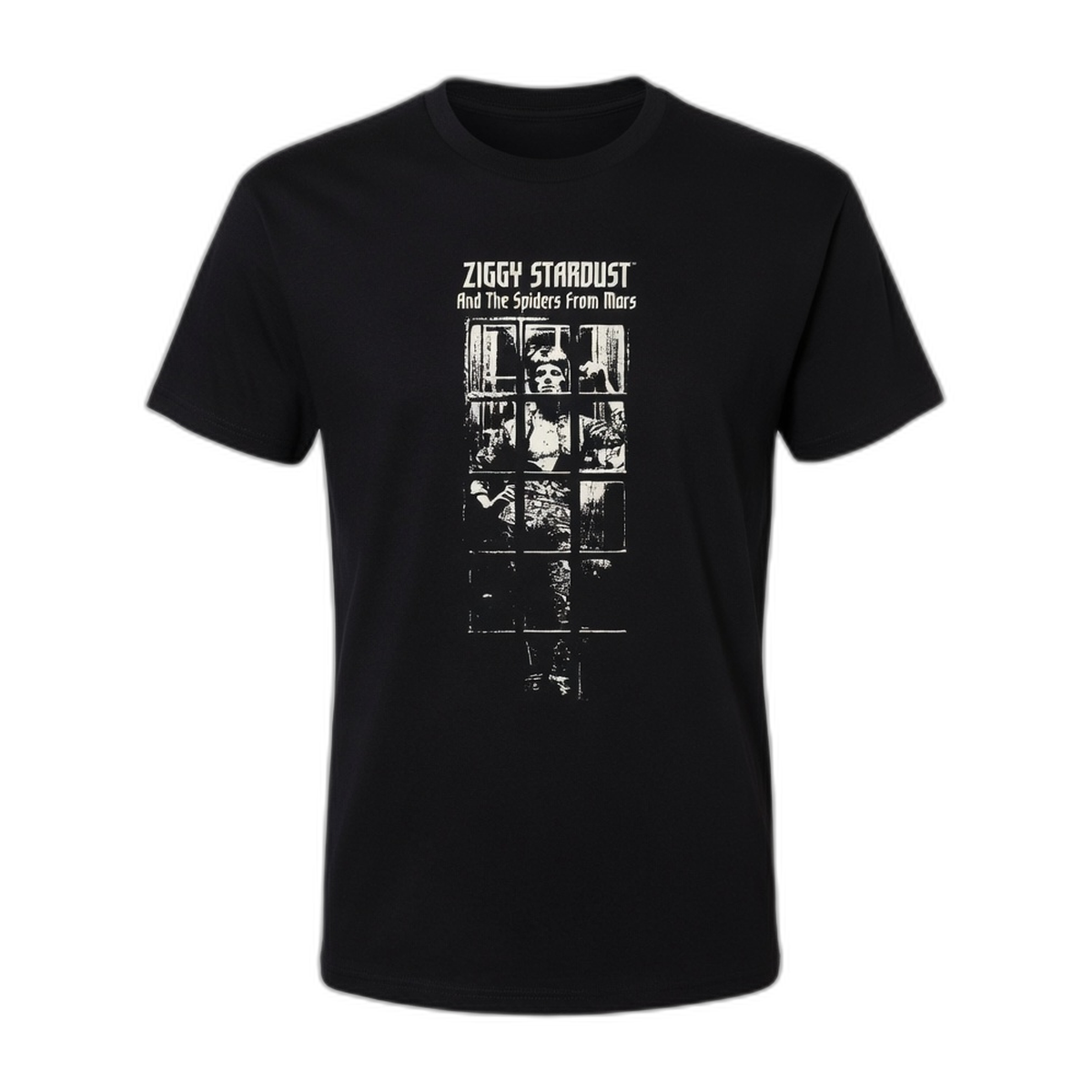 David Bowie Ziggy Stardust Phonebooth T-Shirt – Black