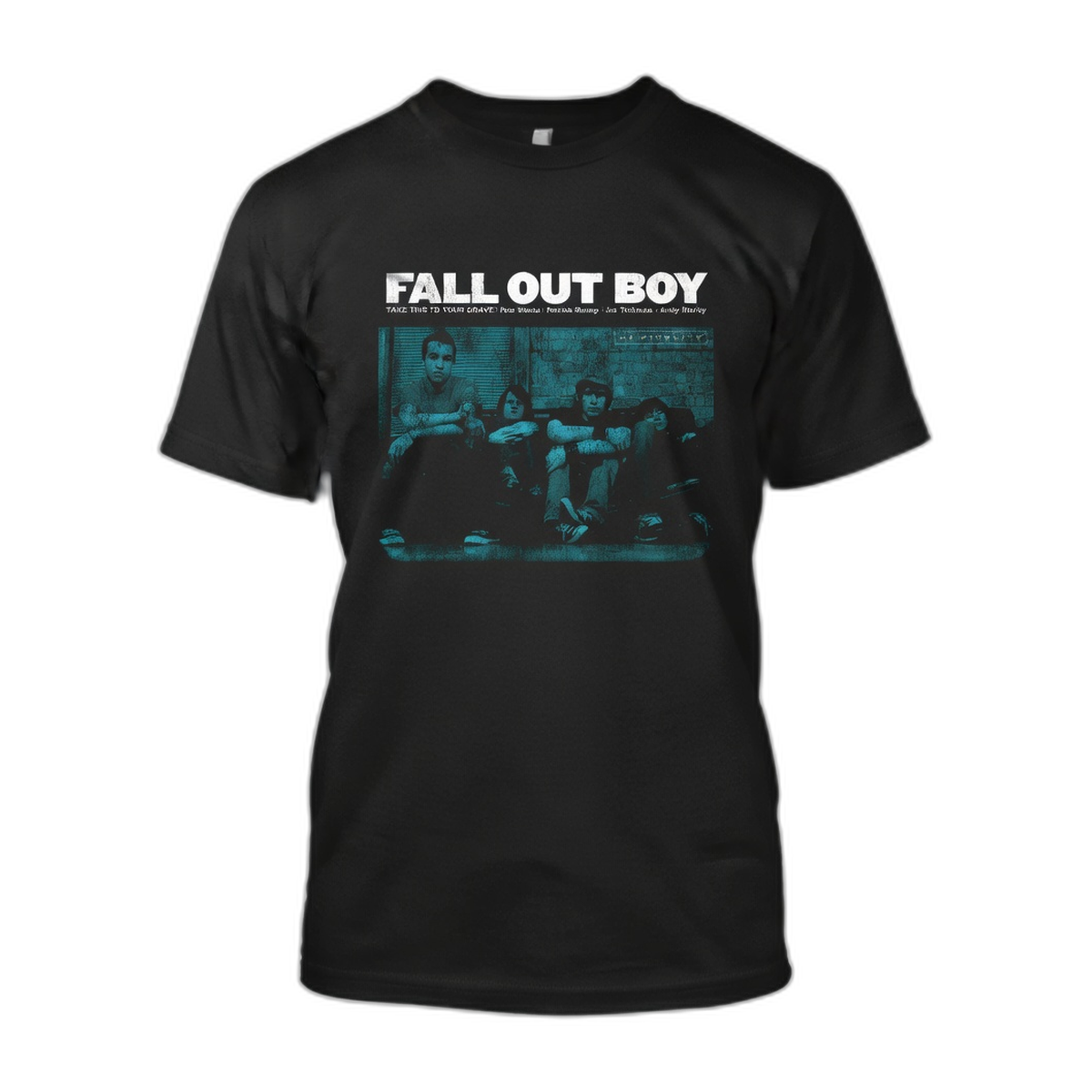 Fall Out Boy Band Photo T-Shirt – Black