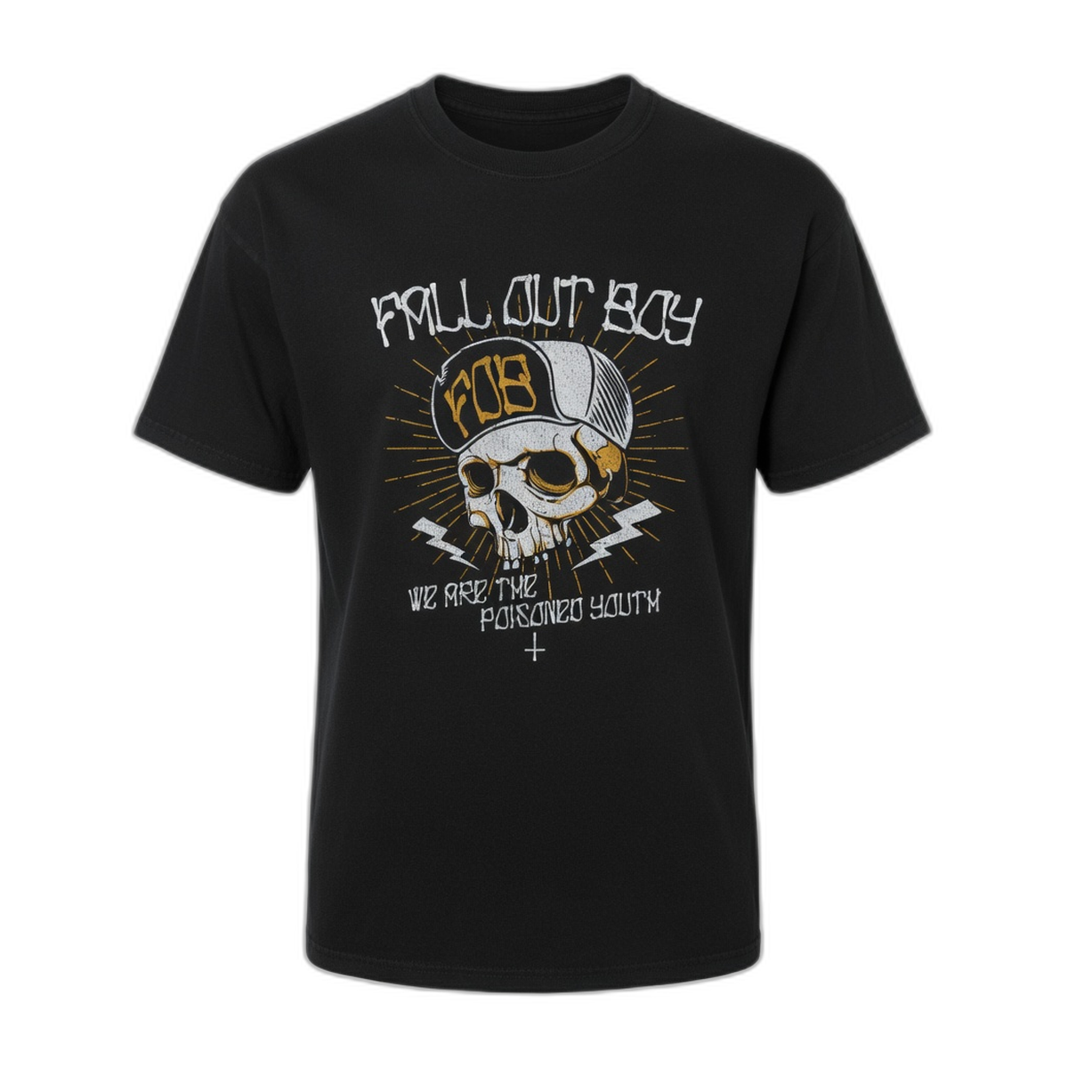 Fall Out Boy Poisoned Youth Vintage T-Shirt – Black