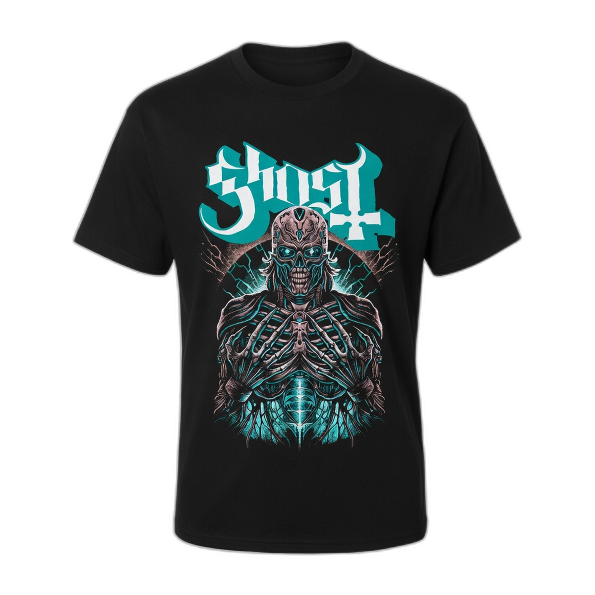 Ghost Cyborg Evolution T-Shirt – Black