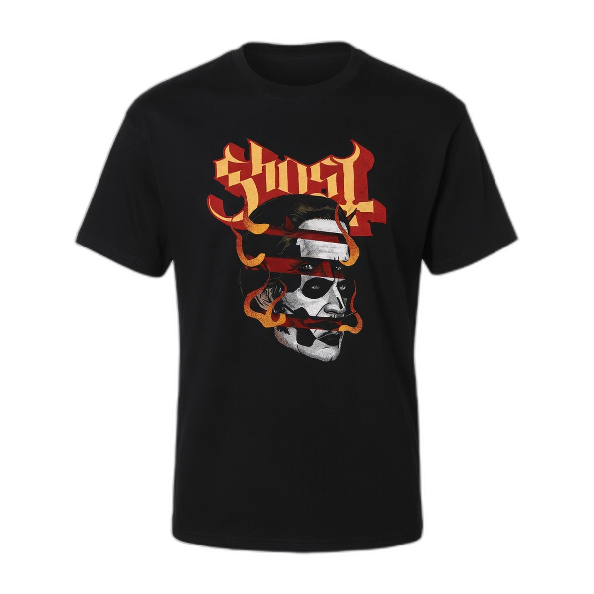 Ghost Face Inside Face T-Shirt – Black