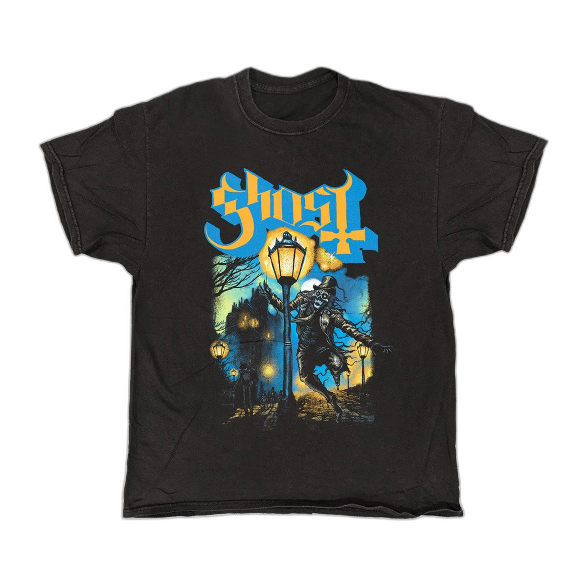 Ghost Lamplighter T-Shirt – Black Vintage