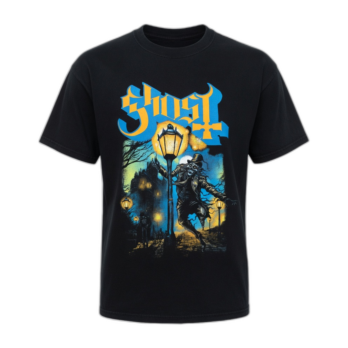 Ghost Lamplighter T-Shirt – Black Vintage