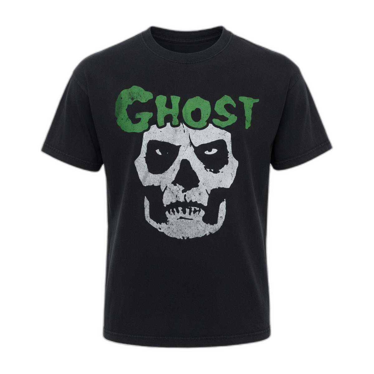 Ghost Skull Vintage T-Shirt – Black Vintage