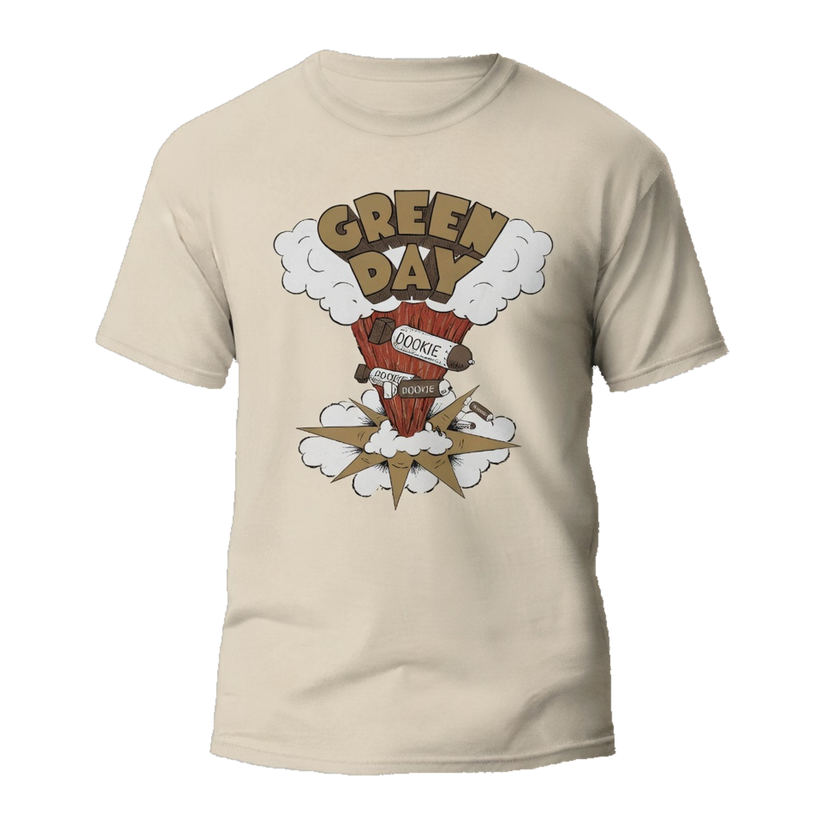 Green Day Dookie Album T-Shirt – Sand