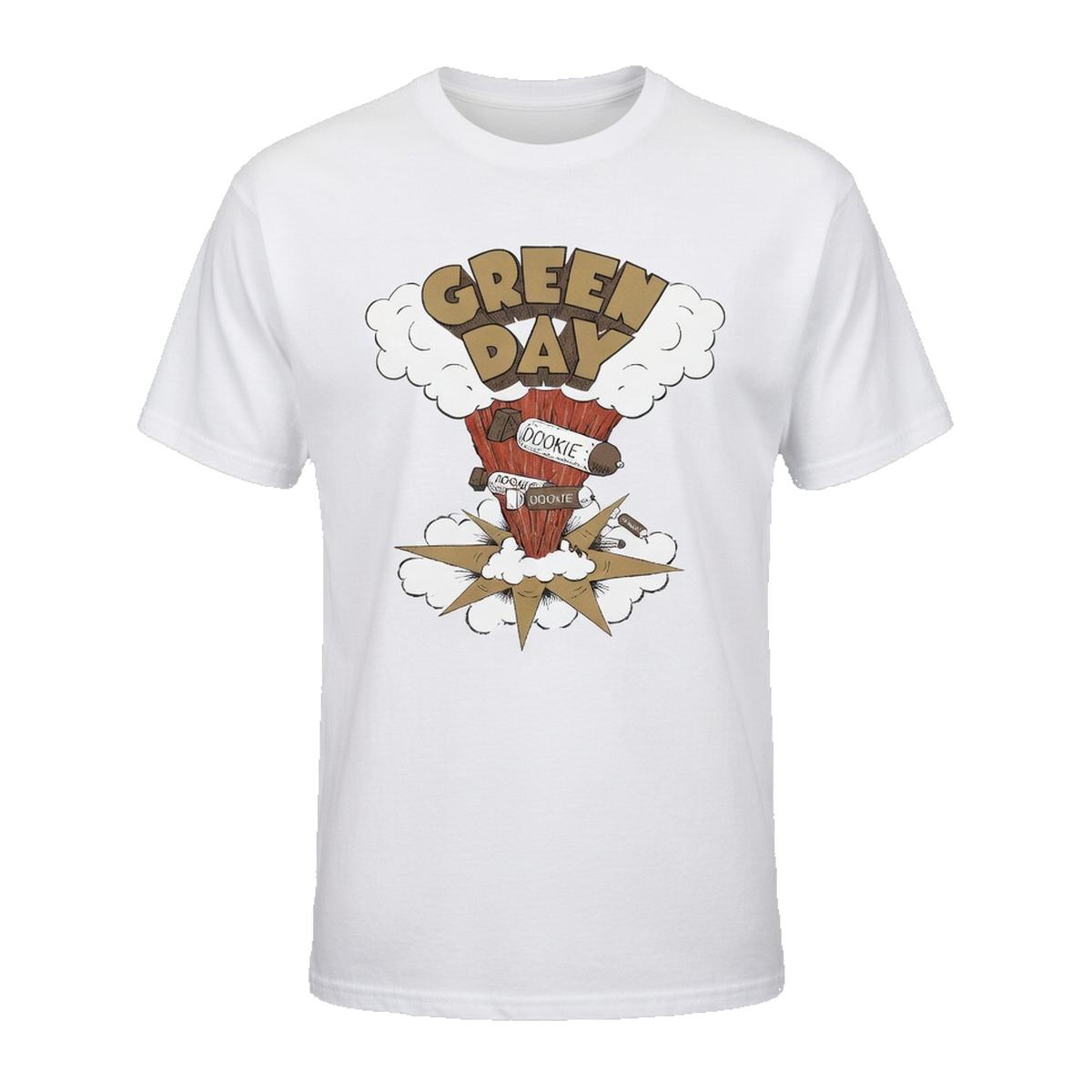 Green Day Dookie Album Tall T-Shirt – White