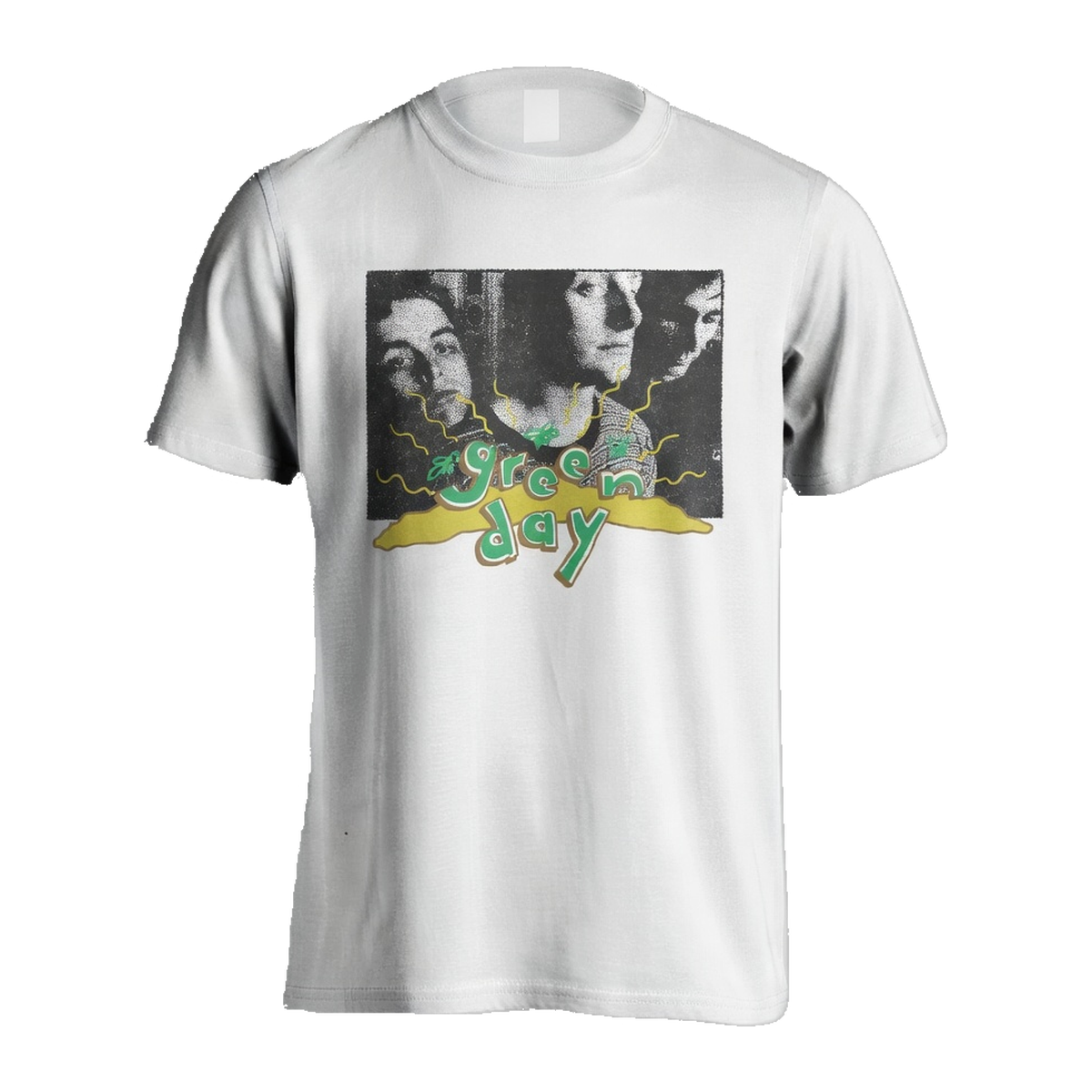 Green Day Photo Era T-Shirt – White Vintage