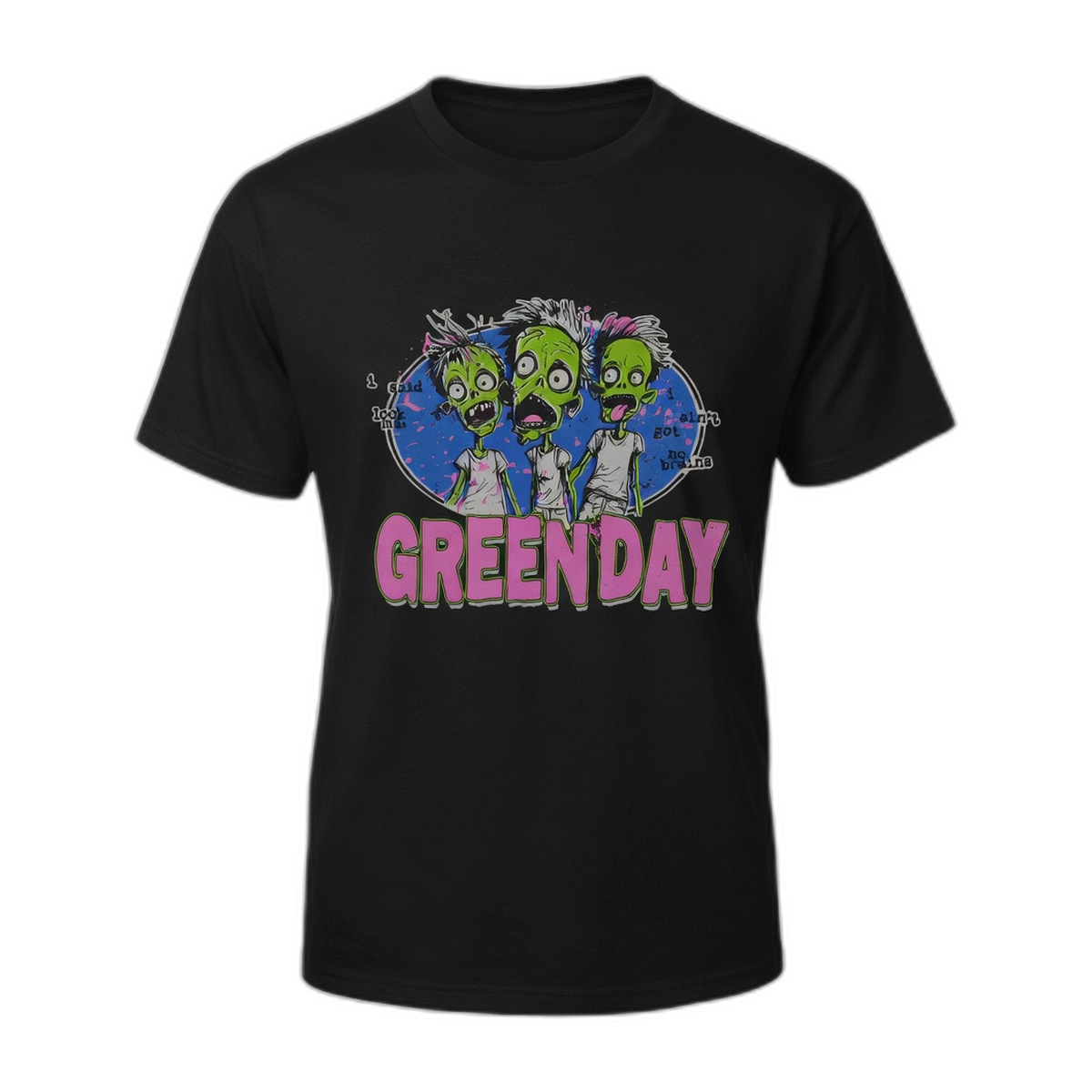 Green Day Zombies Statement T-Shirt – Black