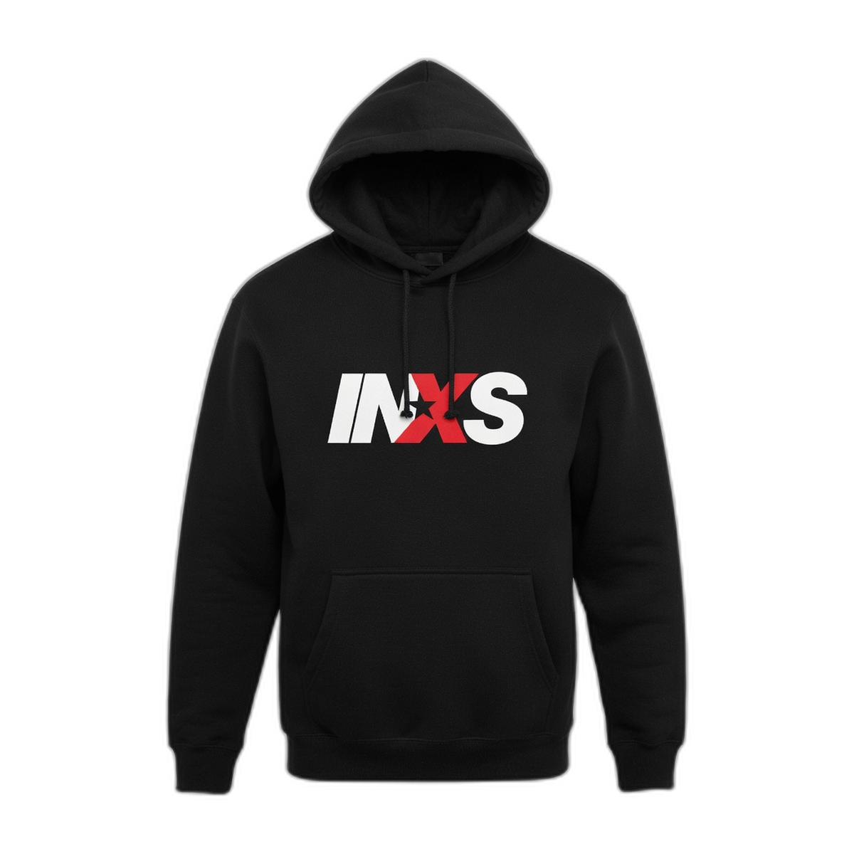 INXS Logo Hoodie – Black
