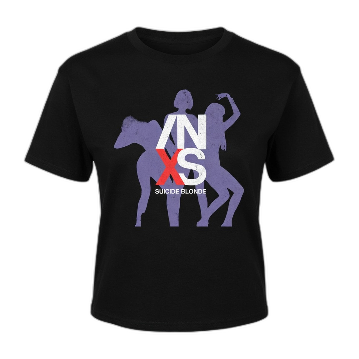 INXS Suicide Blonde Crop Top – Womens Black