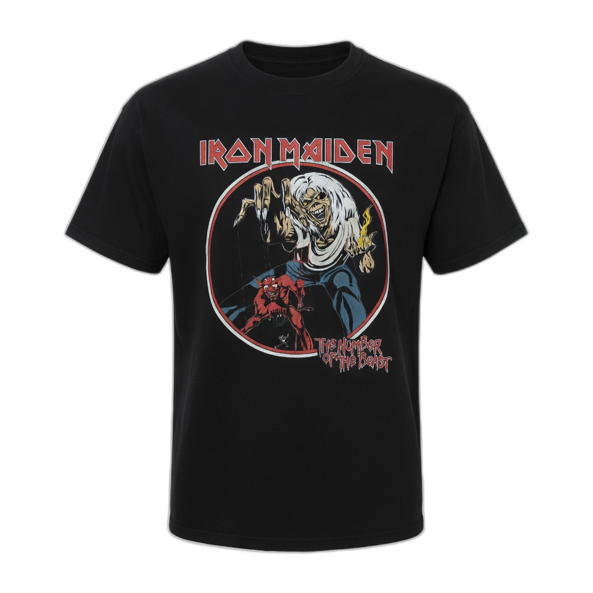 Iron Maiden Number of the Beast Era T-Shirt – Black Vintage