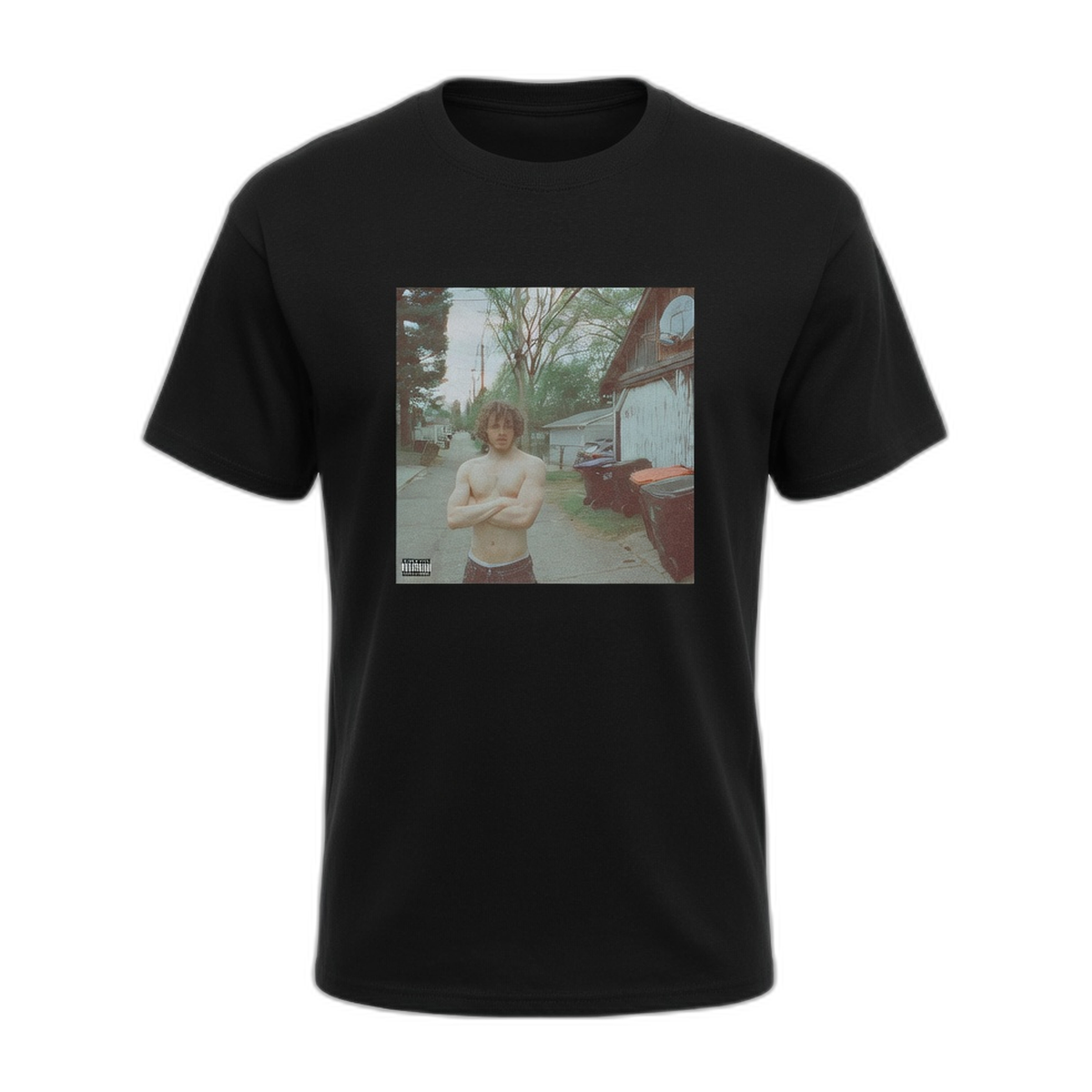 Jack Harlow JM Album Cover T-Shirt – Black