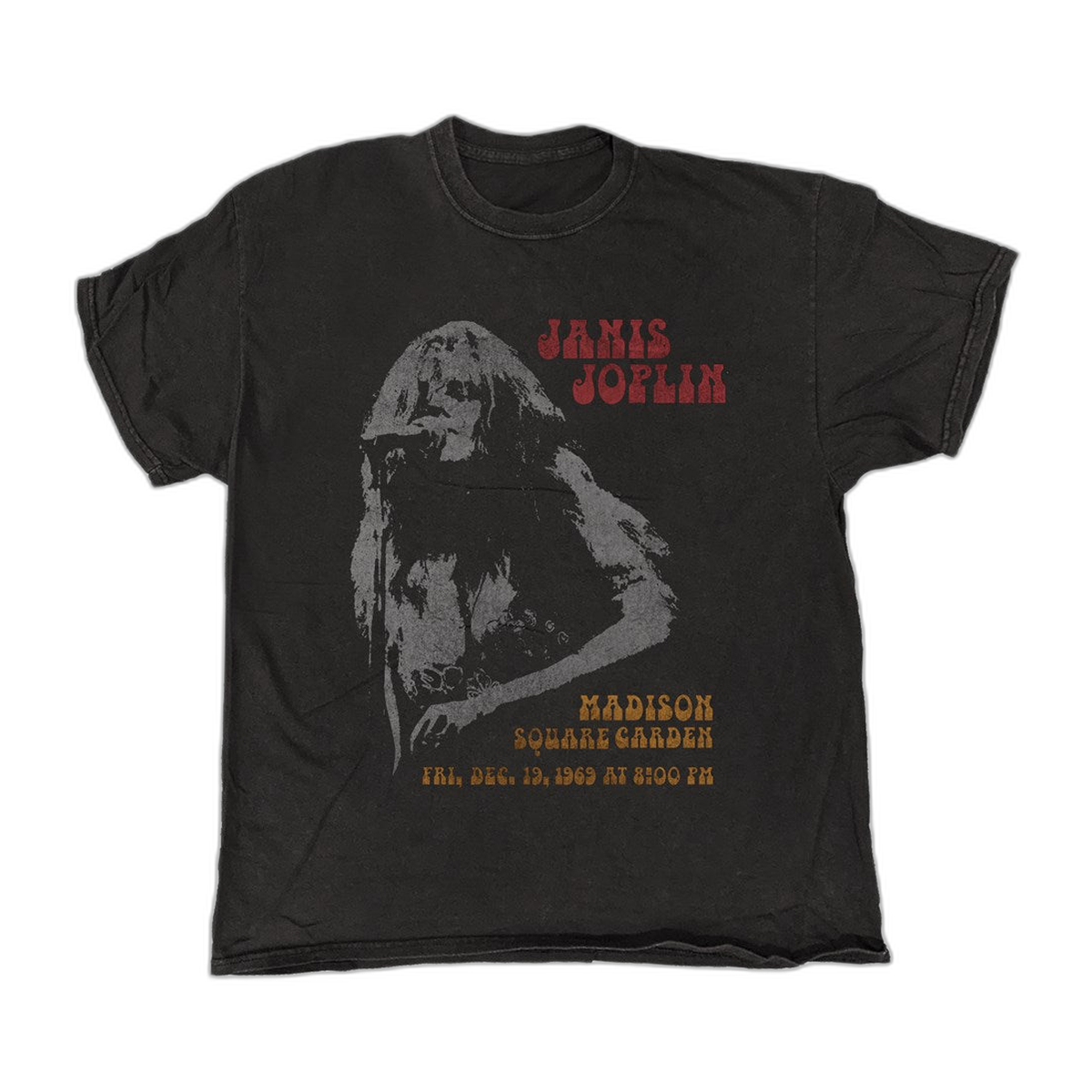 Janis Joplin Madison Square Garden Vintage T-Shirt – Black