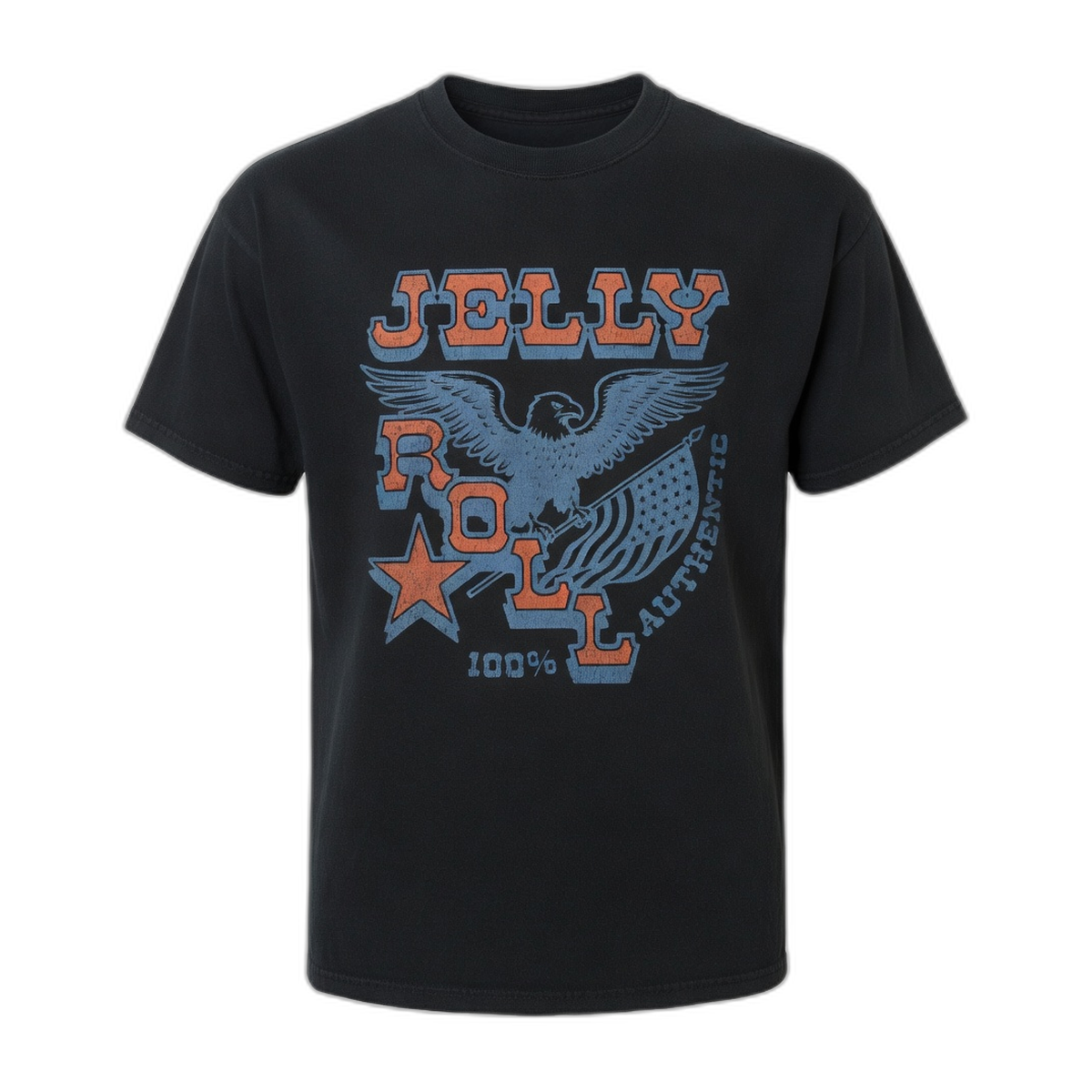 Jelly Roll 100% Authentic Era T-Shirt – Black Vintage