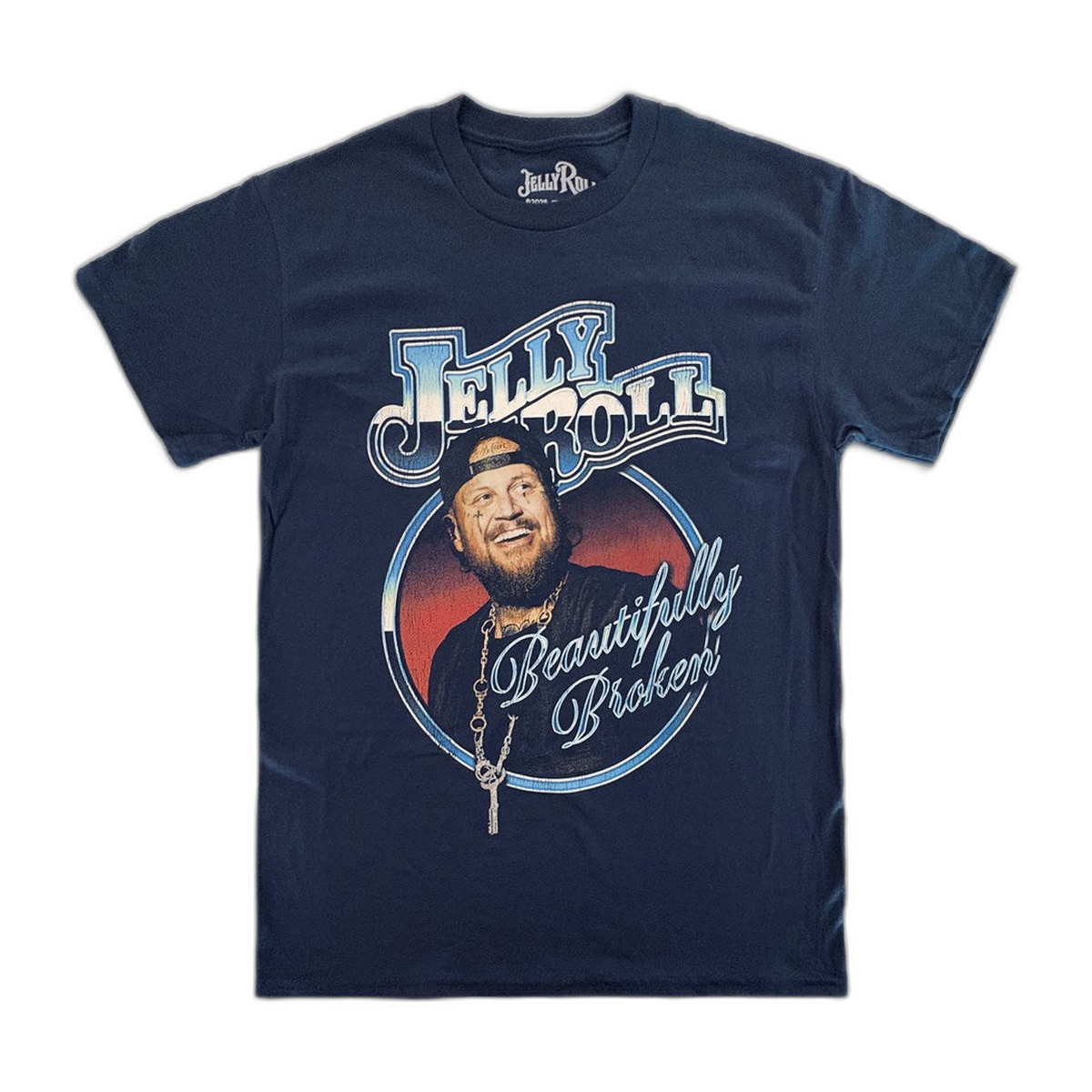 Jelly Roll Beautifully Smiling T-Shirt – Navy