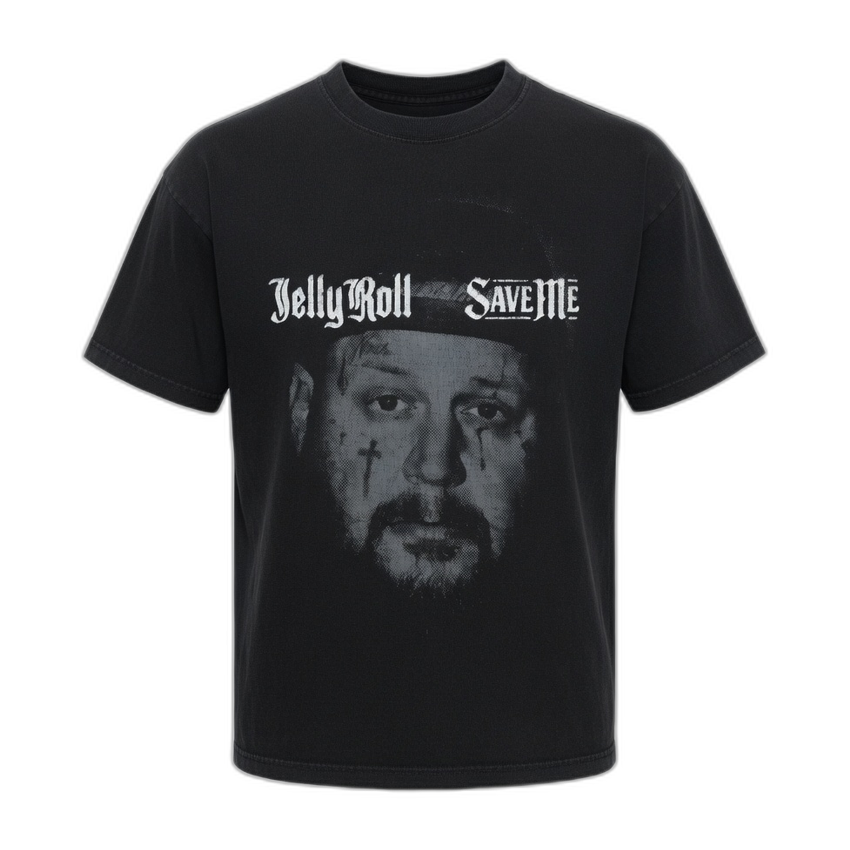 Jelly Roll Save Me Face Gig-Ready T-Shirt – Black Vintage