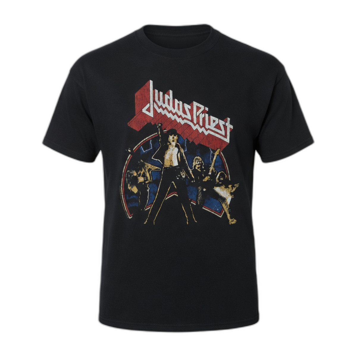 Judas Priest Unleashed Era T-Shirt – Black Vintage