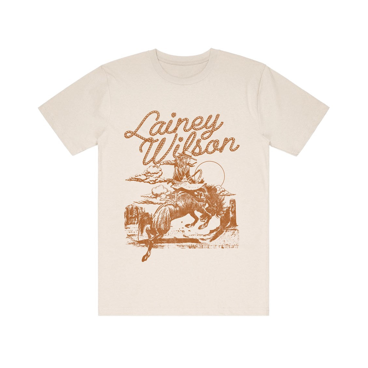 Lainey Wilson Cowgirl T-Shirt – Natural