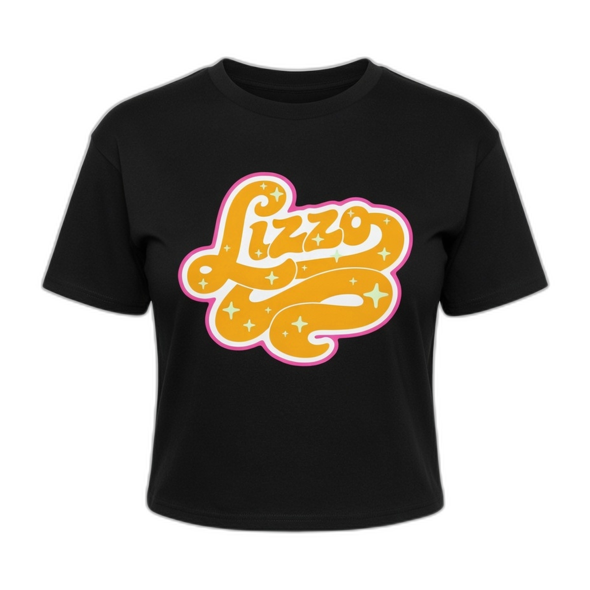 Lizzo Swirl Crop Top – Womens Black