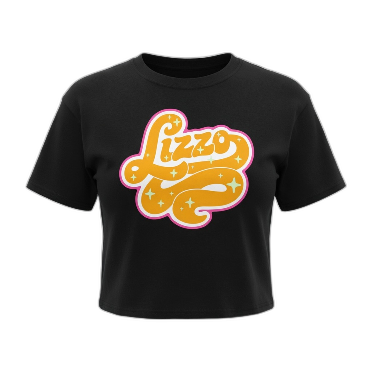 Lizzo Swirl Crop Top – Womens Black