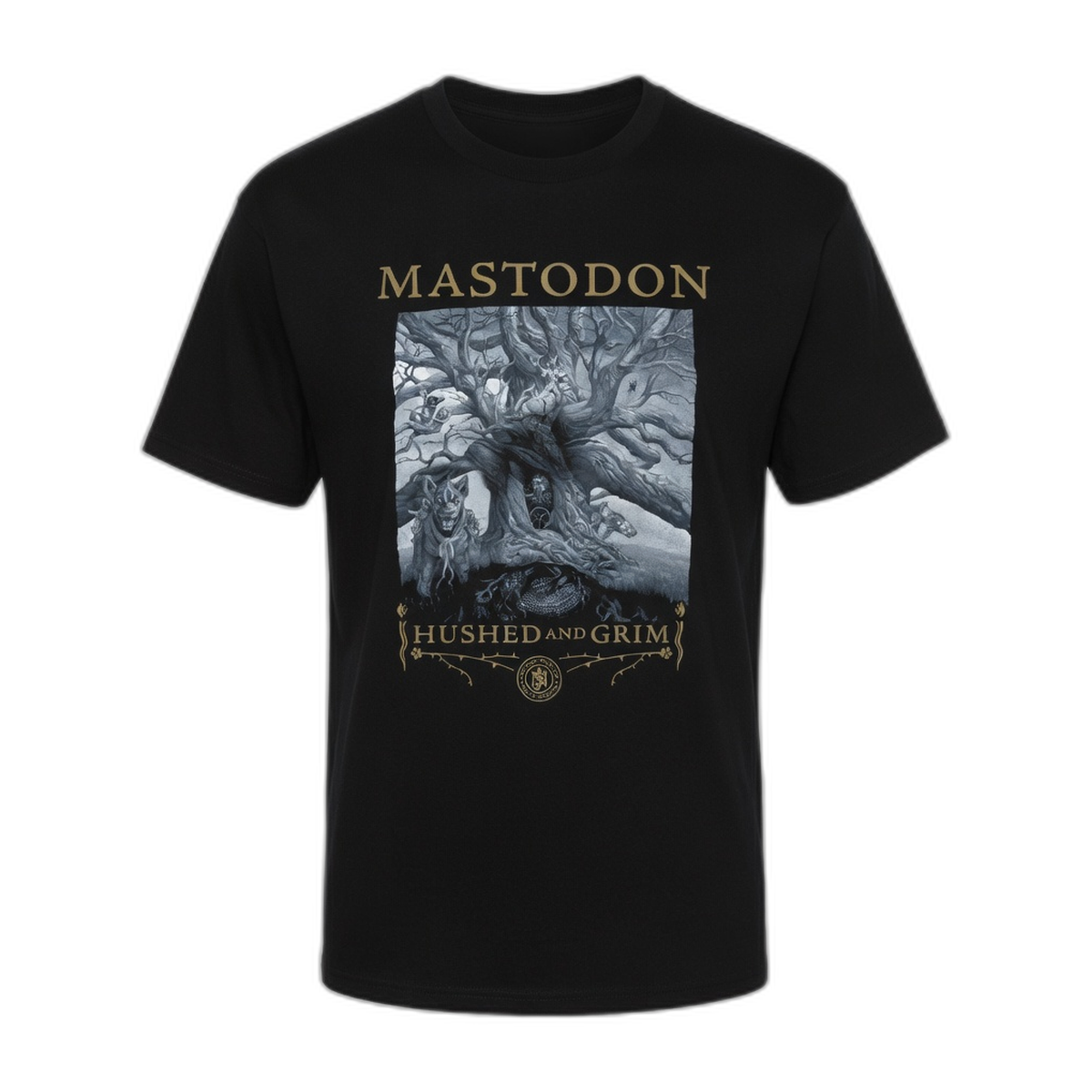 Mastodon Hushed & Grim Album T-Shirt – Black
