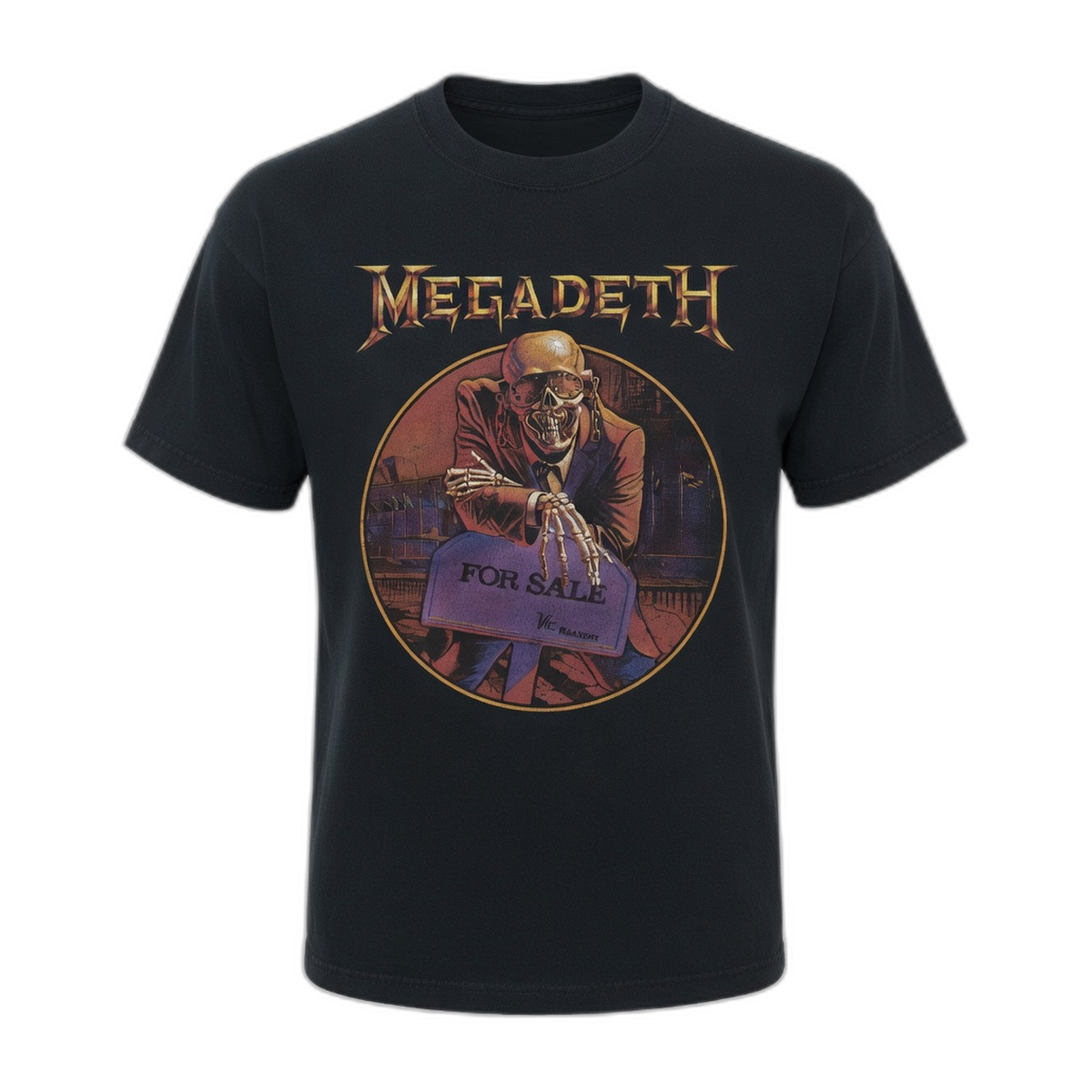 Megadeth For Sale Collector T-Shirt – Black Vintage