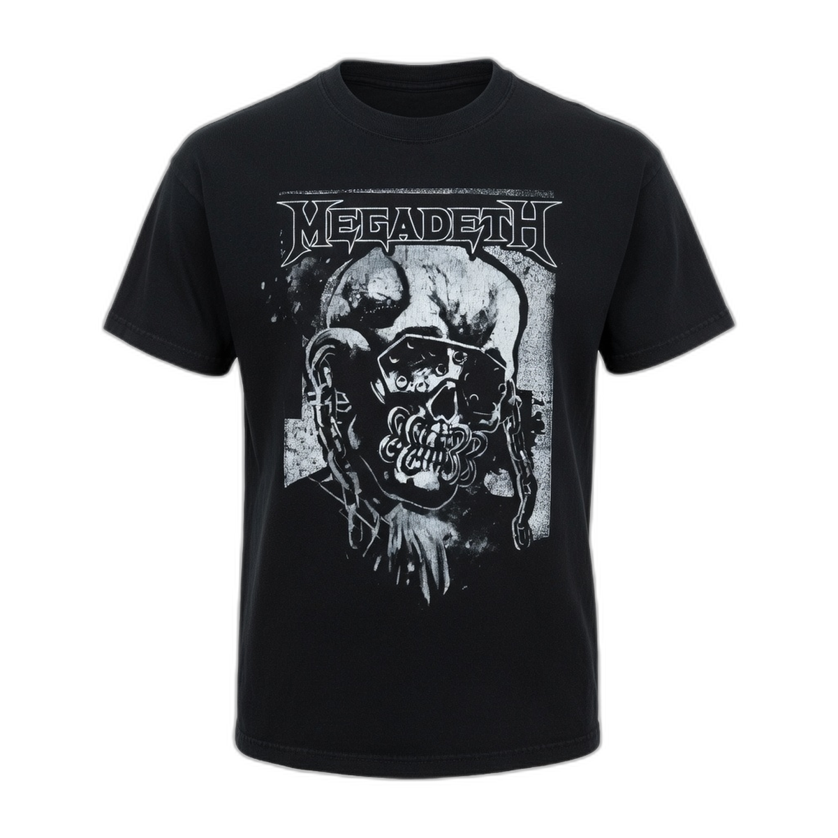 Megadeth Hi-Con Vic T-Shirt – Black Vintage