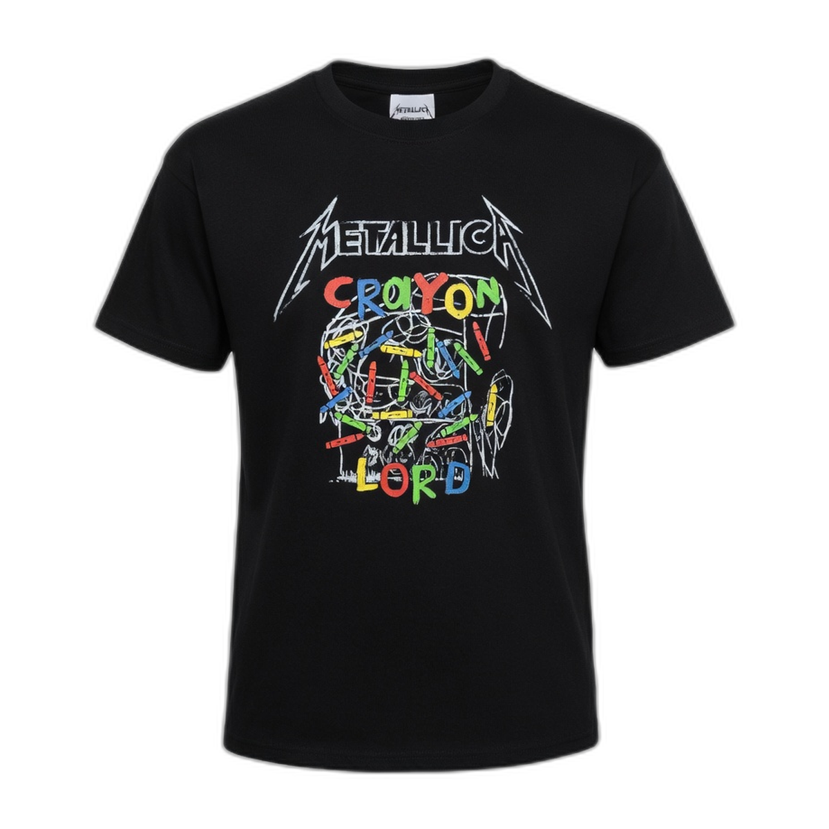 Metallica Crayon Lord Kids T-Shirt – Black