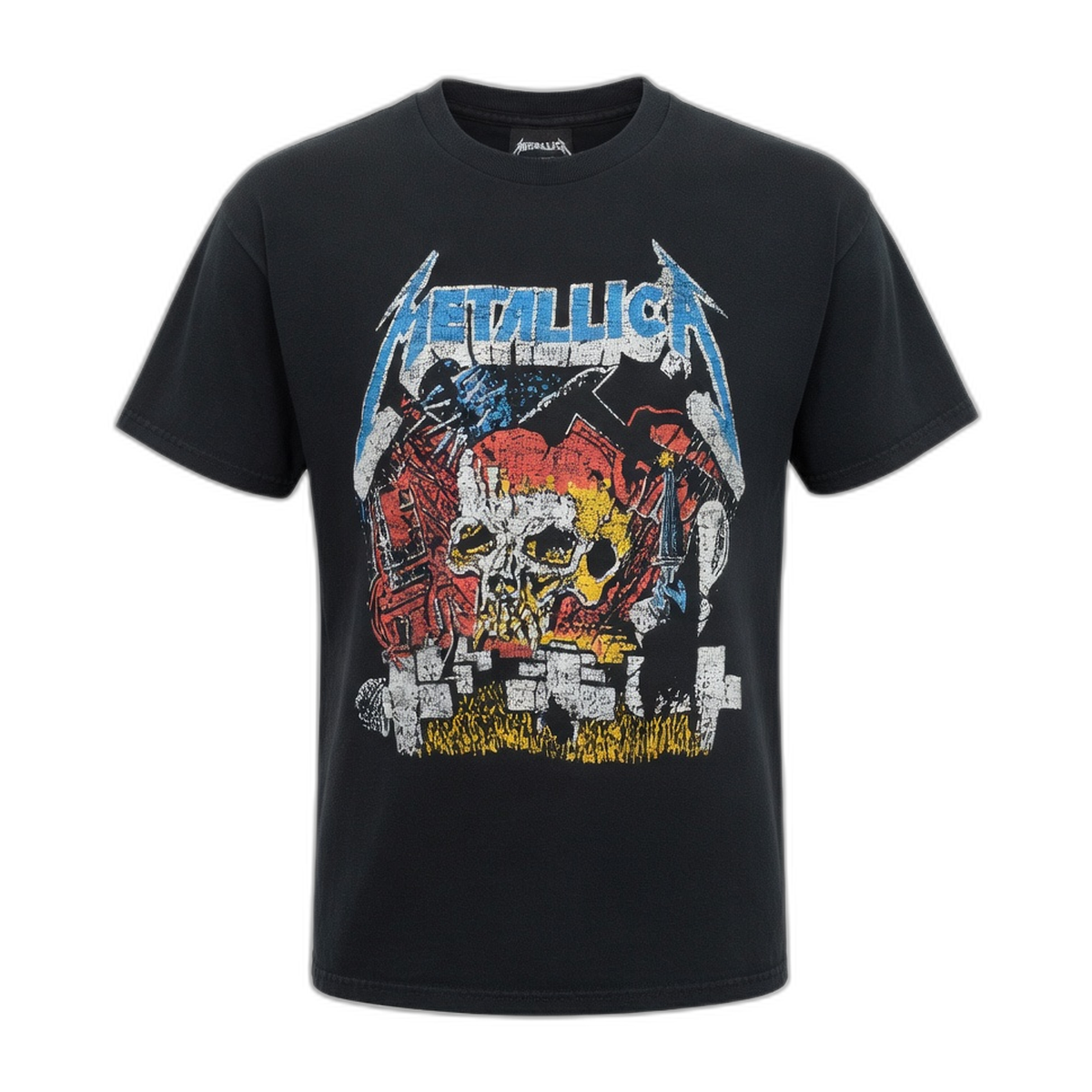 Metallica First 4 Medley T-Shirt – Black Vintage