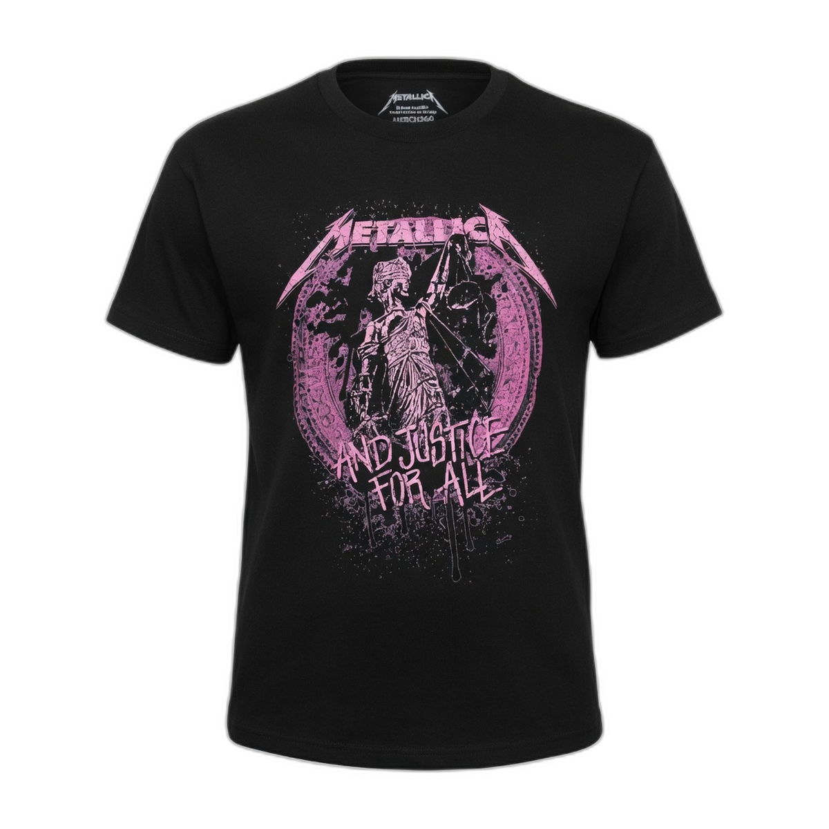 Metallica Gilded Justice Women's T-Shirt – Black