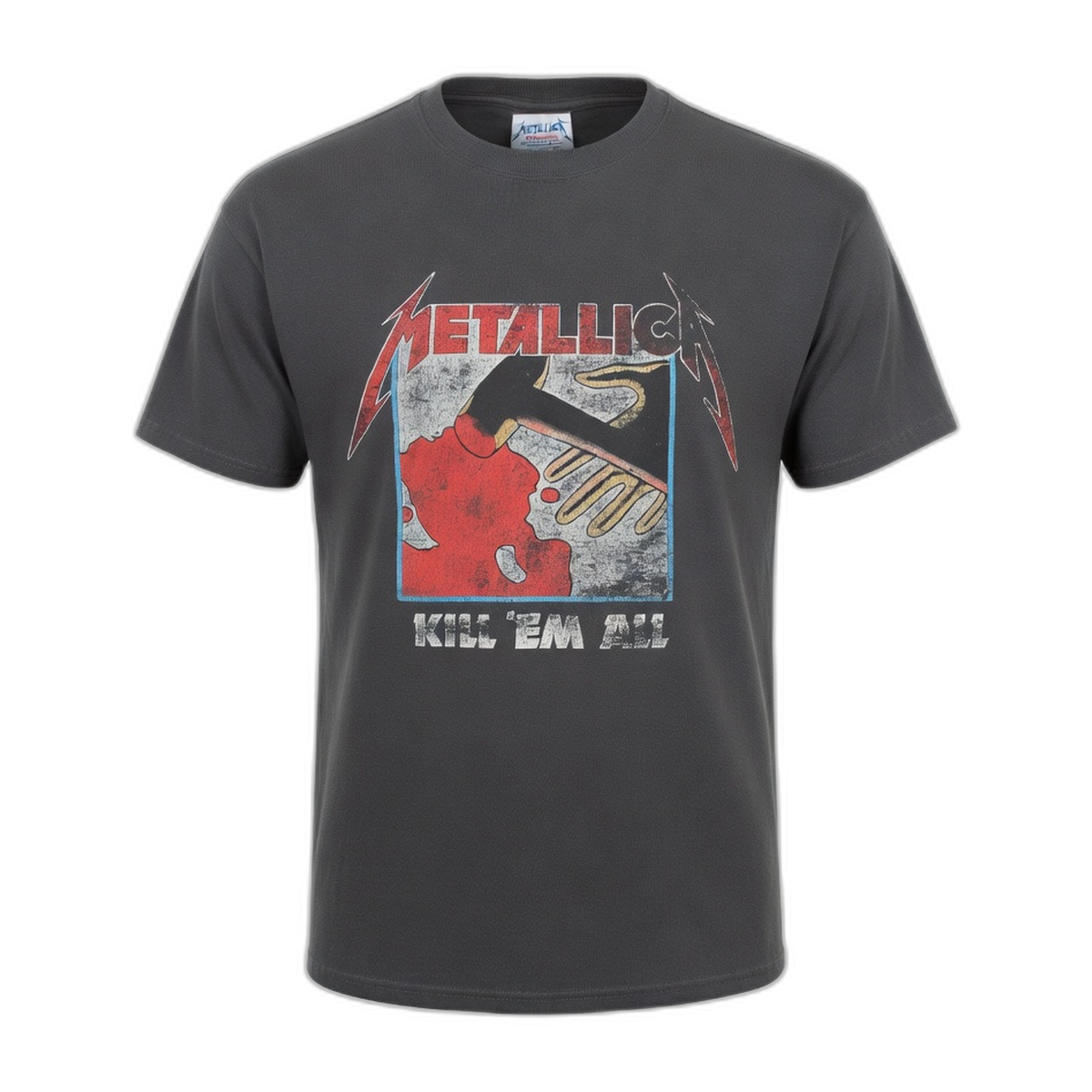 Metallica Kill 'Em All Distressed T-Shirt – Charcoal