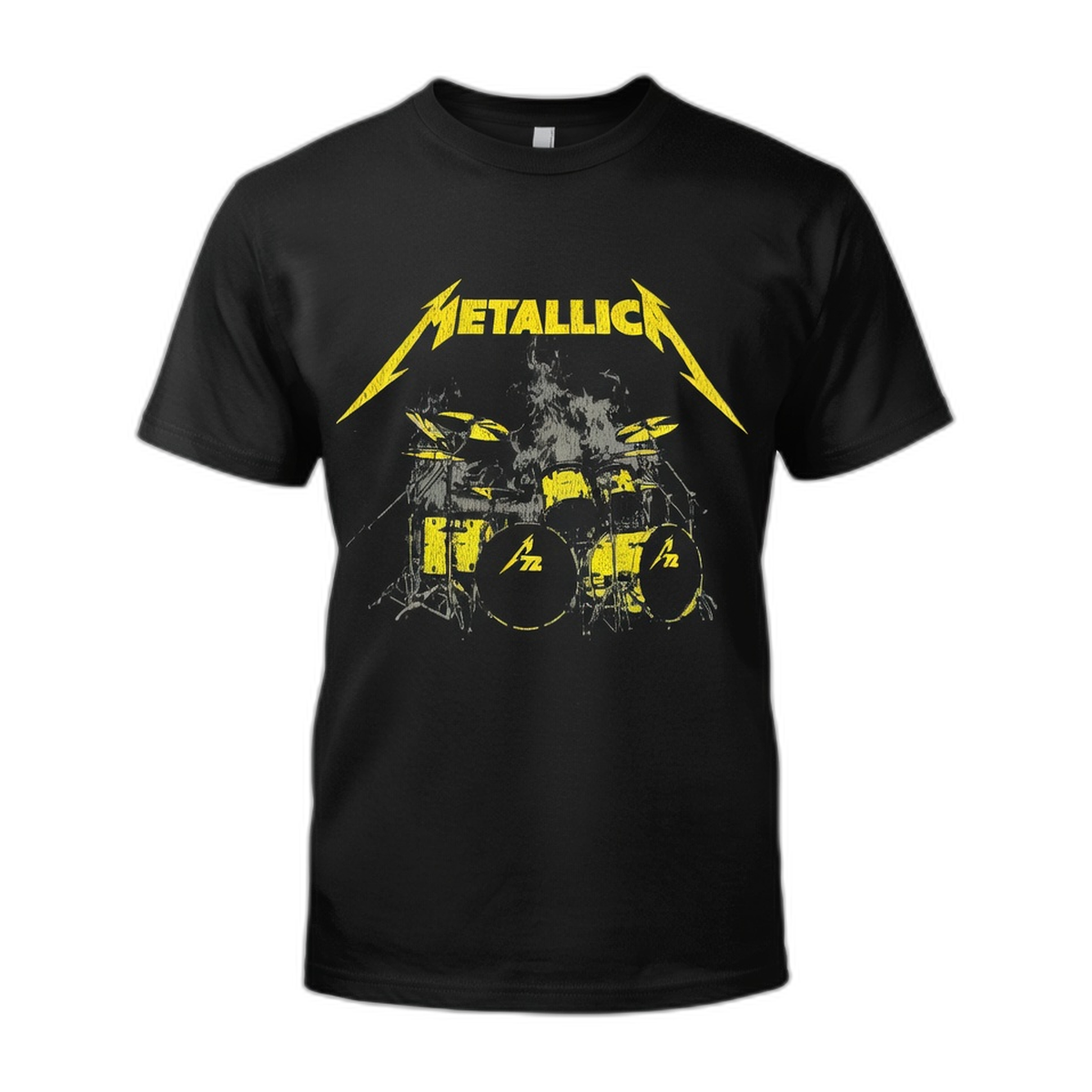 Metallica M72 Ulrich Drums T-Shirt – Black