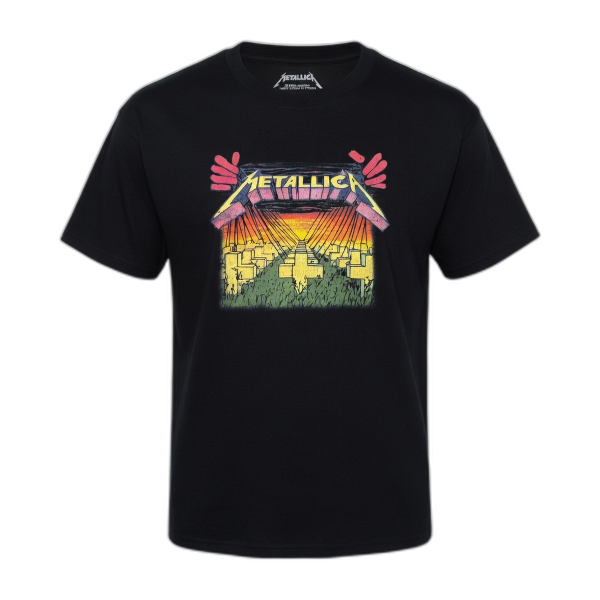 Metallica Master of Puppets Cartoon Kids T-Shirt – Black