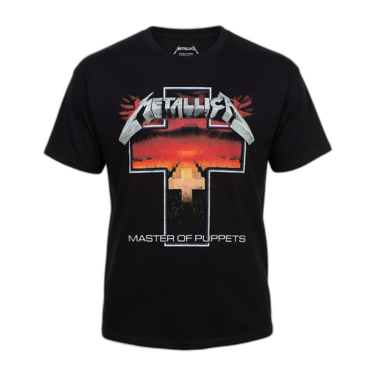 Metallica Master of Puppets Cross T-Shirt – Black