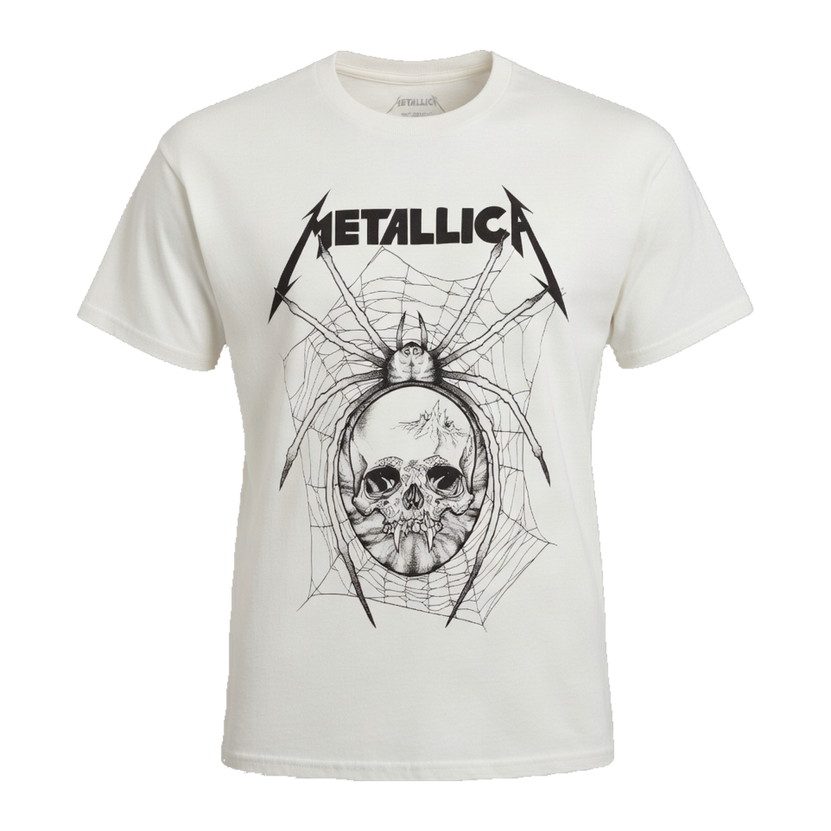 Metallica Pushead Spider Web T-Shirt – White