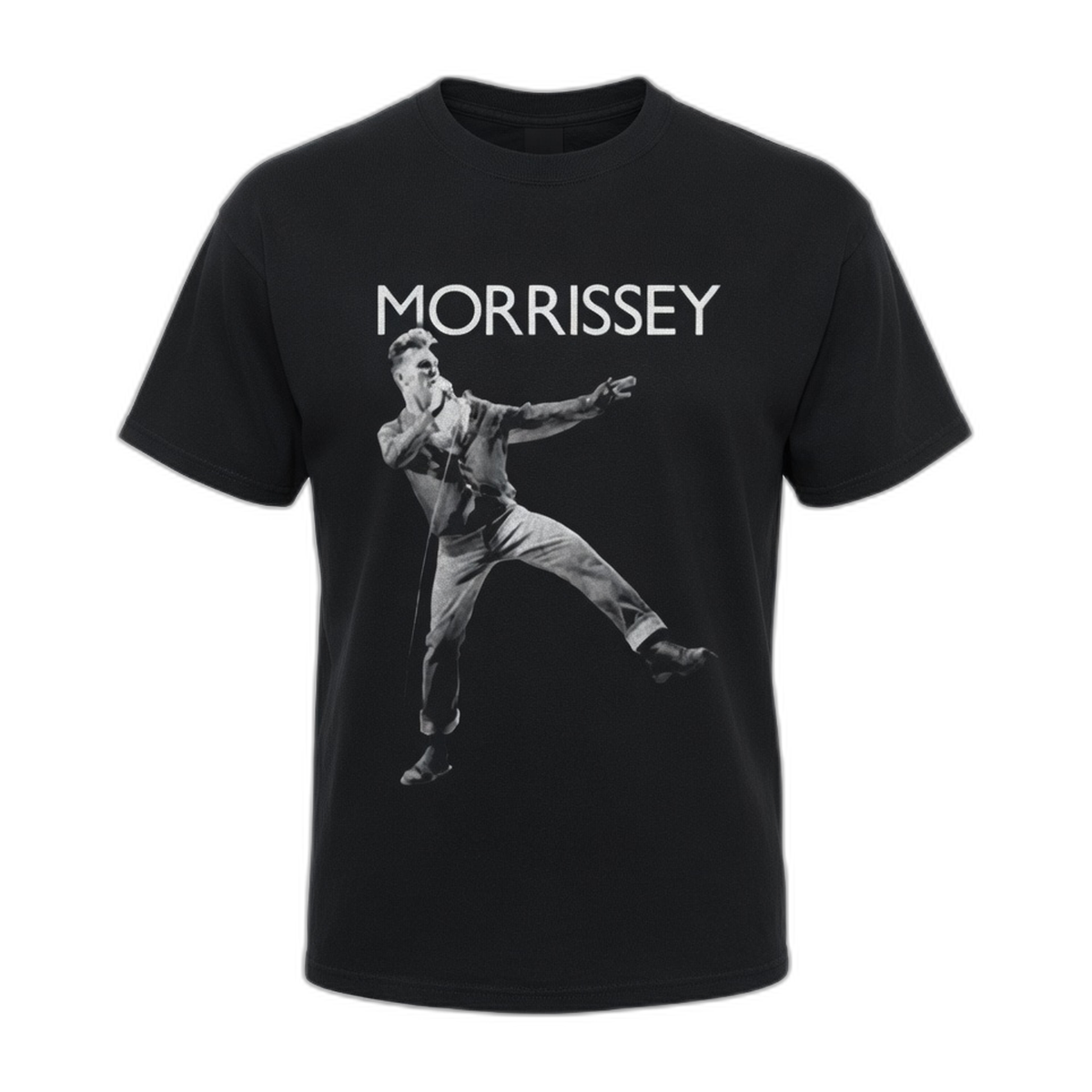 Morrissey Leg Kick T-Shirt – Black Vintage