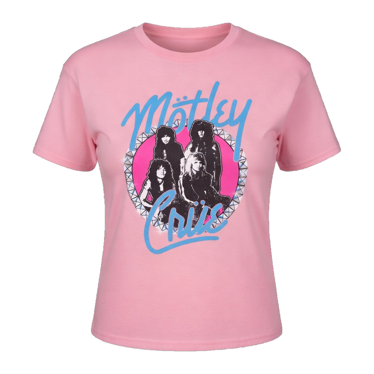 Motley Crue - Bling - Womens Crop Pink