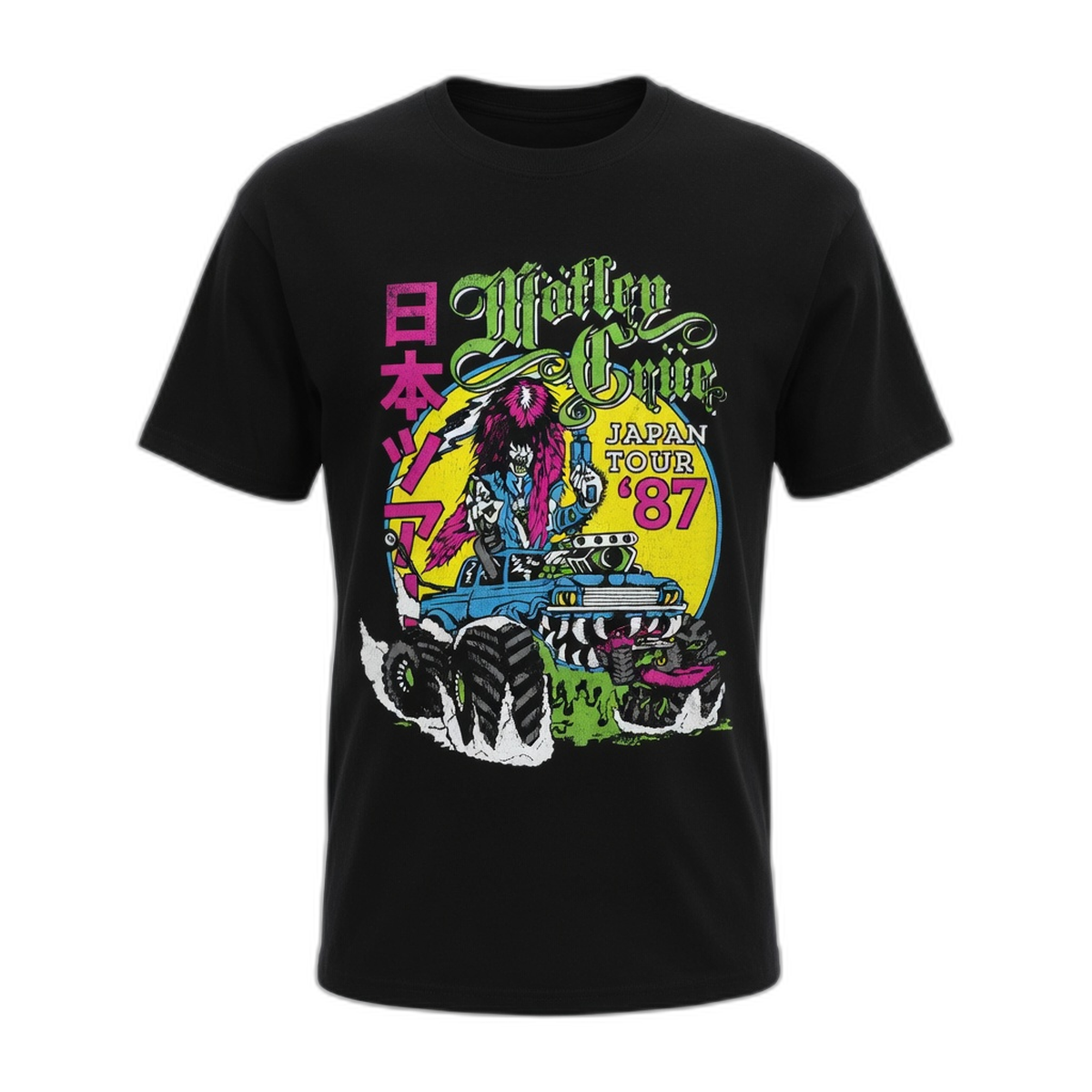 Motley Crue Monster Truck T-Shirt – Black