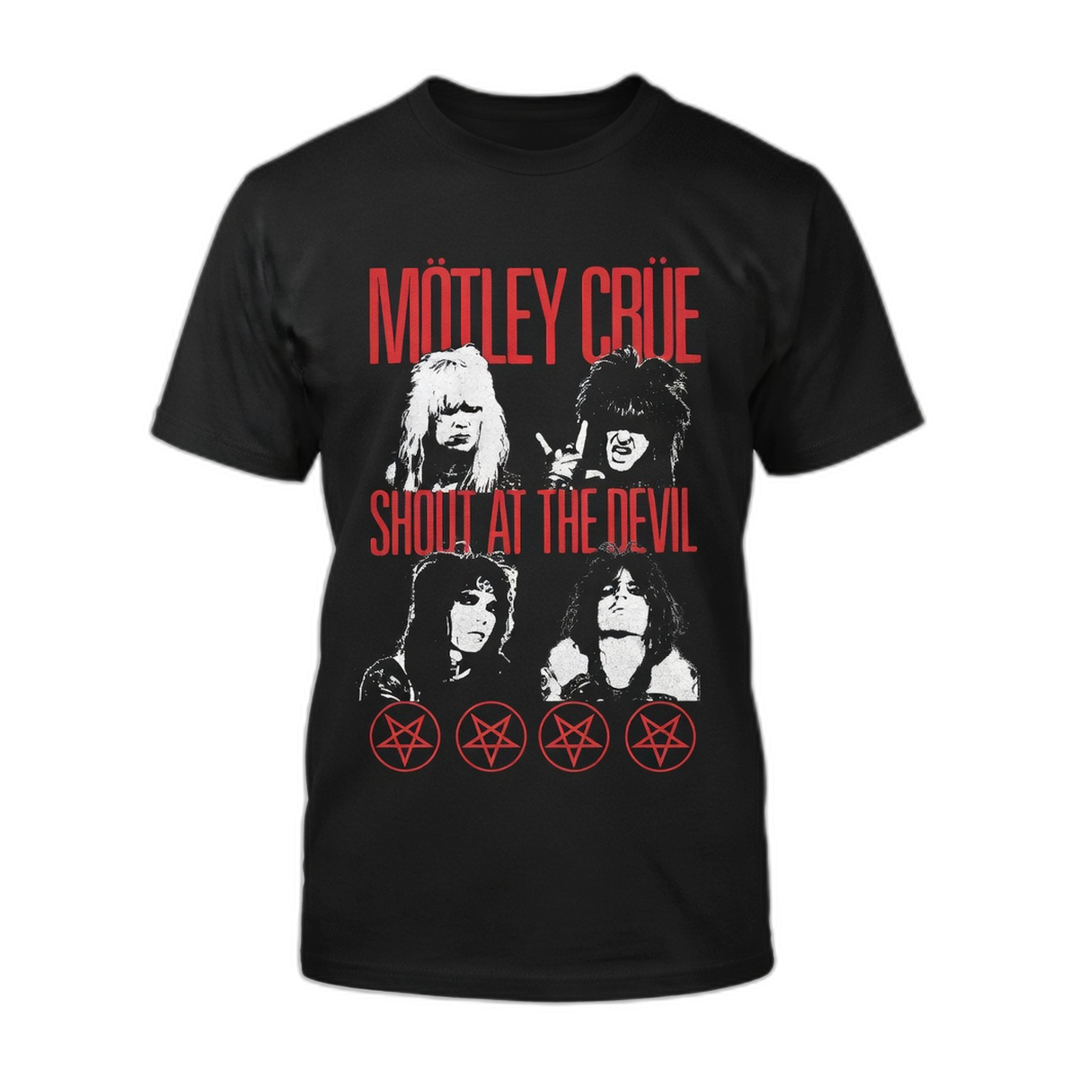 Motley Crue SATD Photo T-Shirt – Black