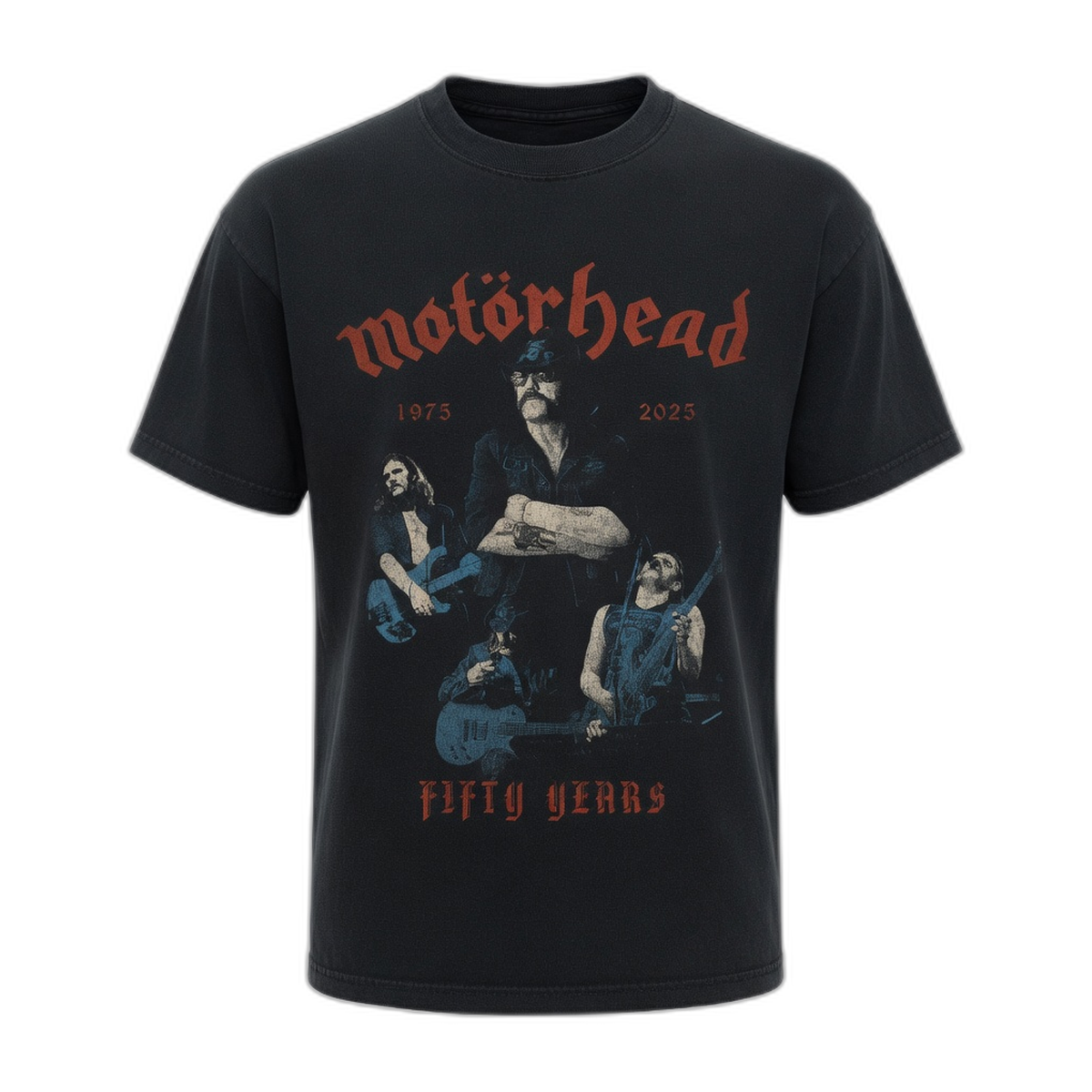 Motorhead 50 Years Collage T-Shirt – Black Vintage