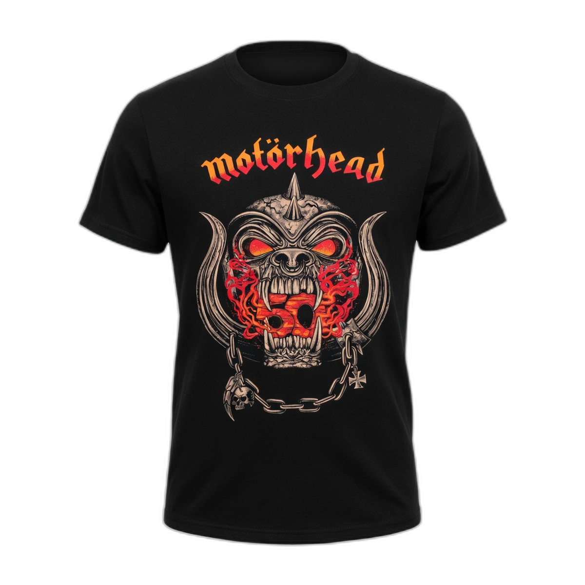 Motorhead 50th Warpig Flames T-Shirt – Black