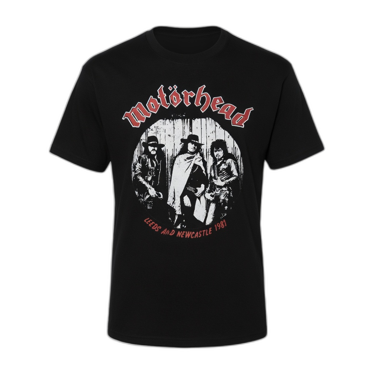 Motorhead Leeds & Newcastle 1981 Tour T-Shirt – Black