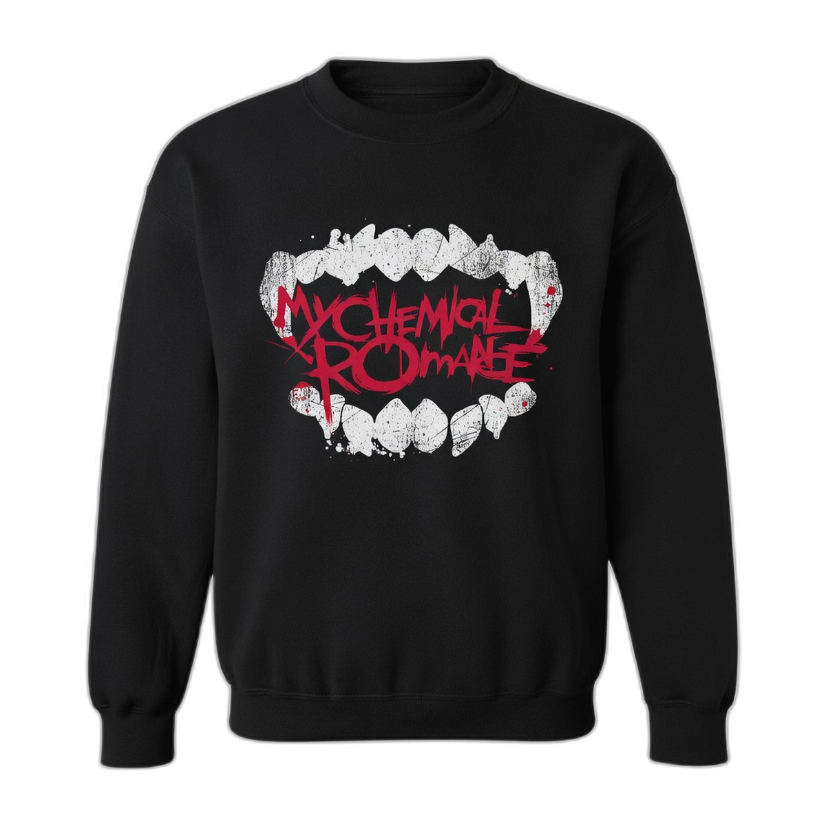 My Chemical Romance Teeth Crewneck Sweatshirt – Black