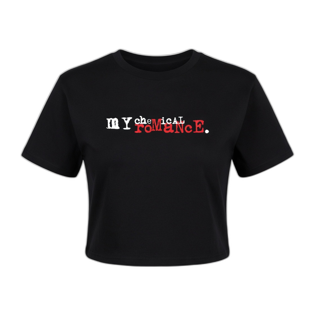 My Chemical Romance Three Cheers Logo Crop – Womens Black