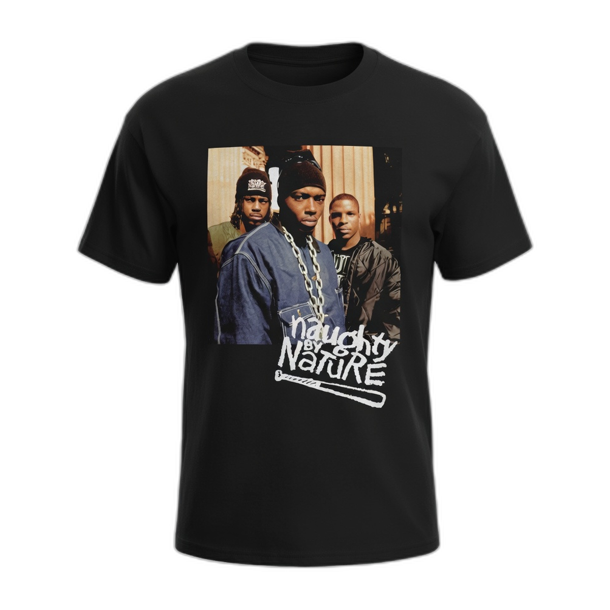 Naughty By Nature Photo T-Shirt – Black