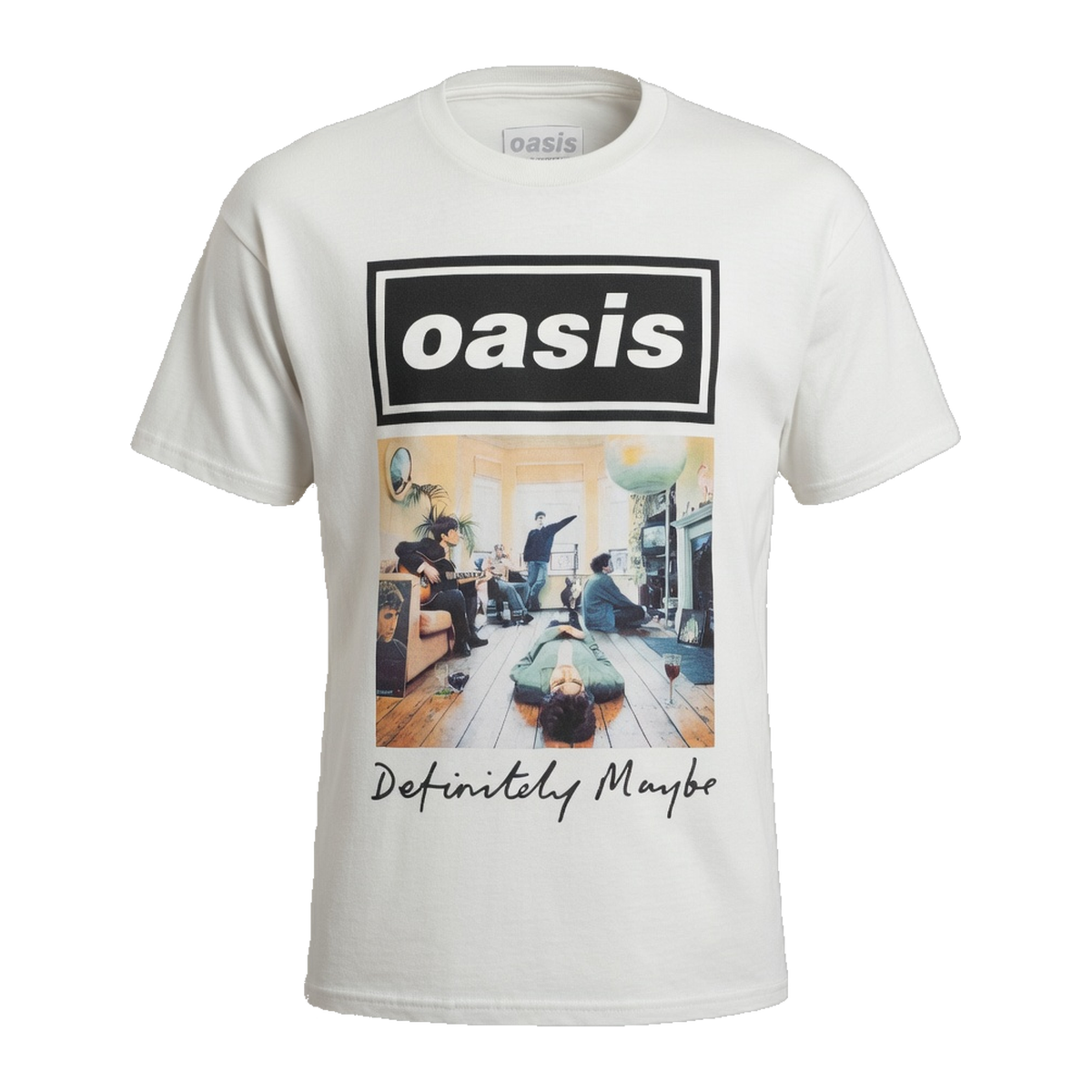 Oasis Definitely Maybe Photo T-Shirt – White