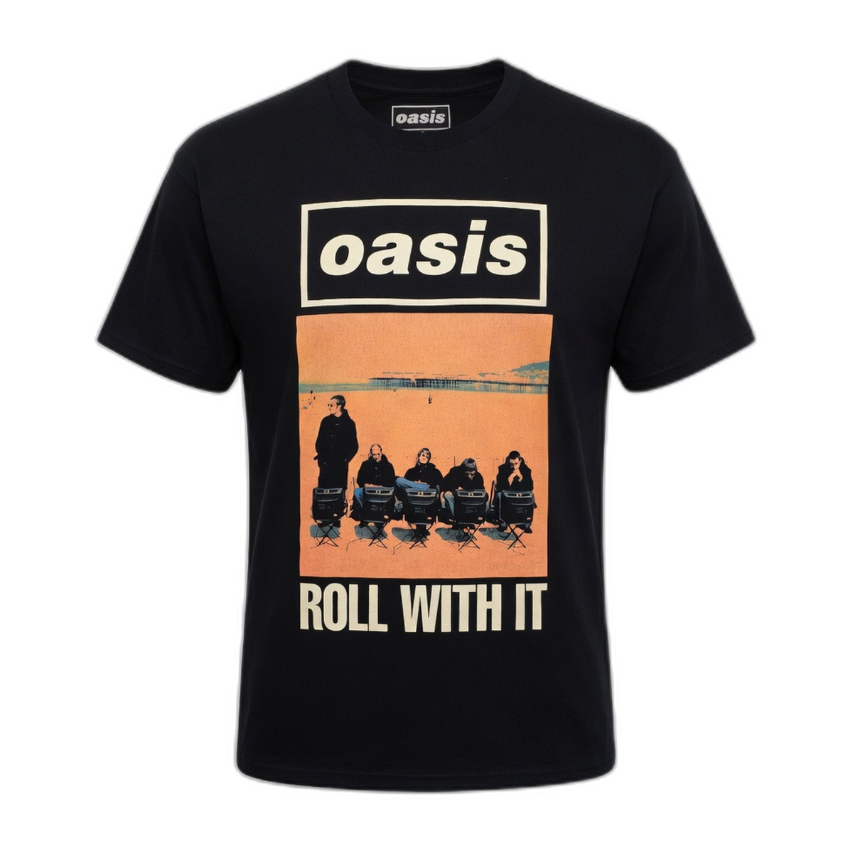 Oasis Roll With It T-Shirt – Black