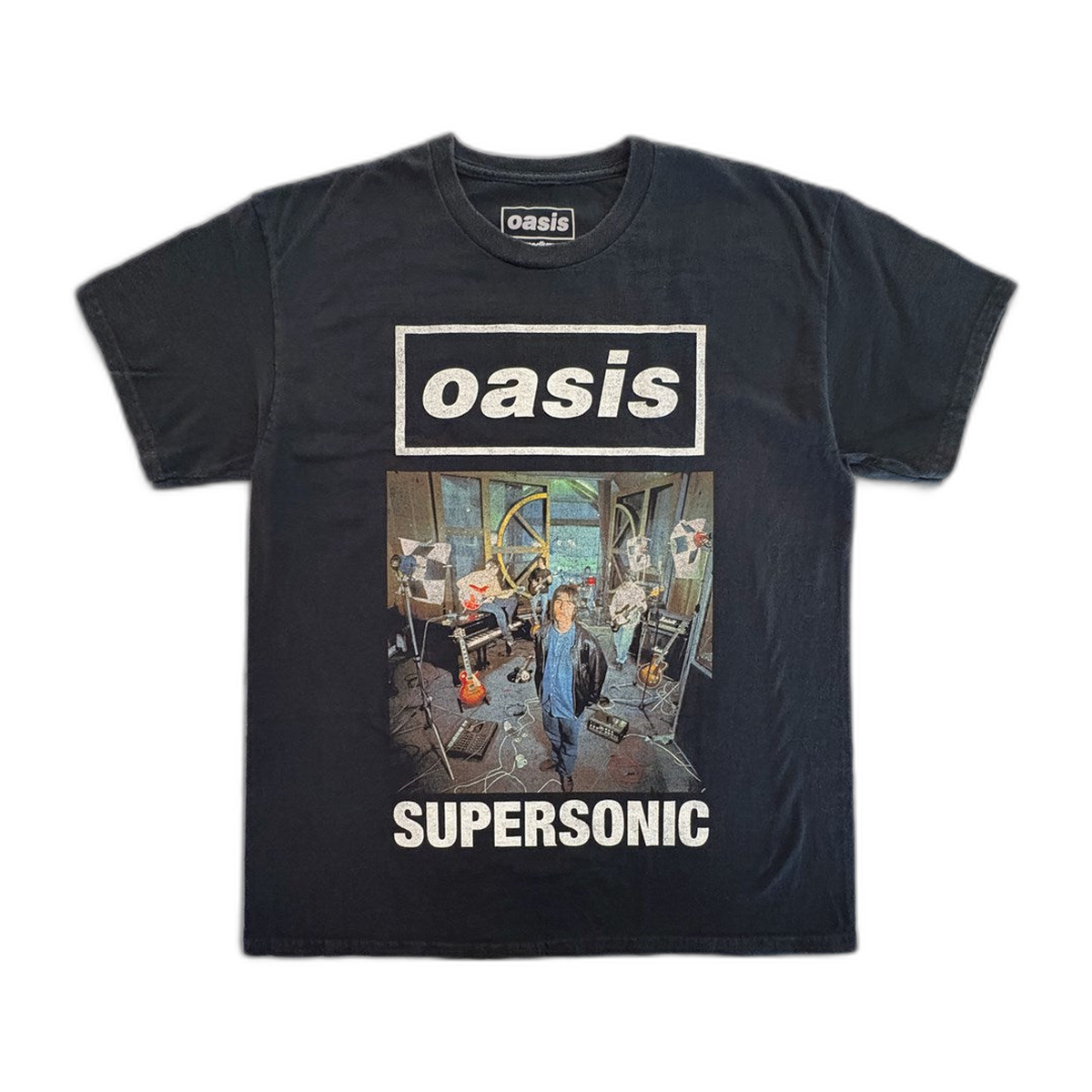 Oasis Supersonic Photo T-Shirt – Black Vintage