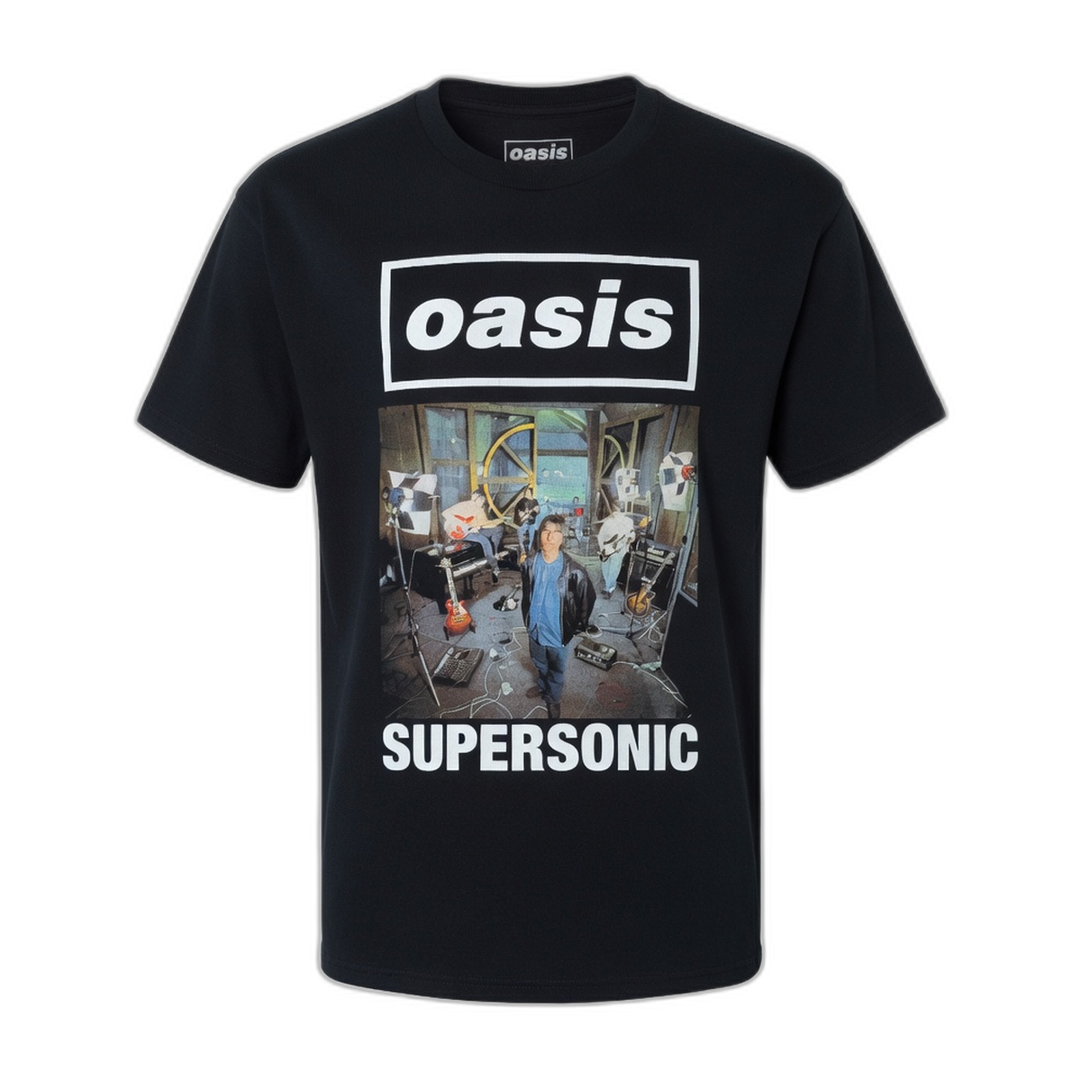 Oasis Supersonic Photo T-Shirt – Black Vintage